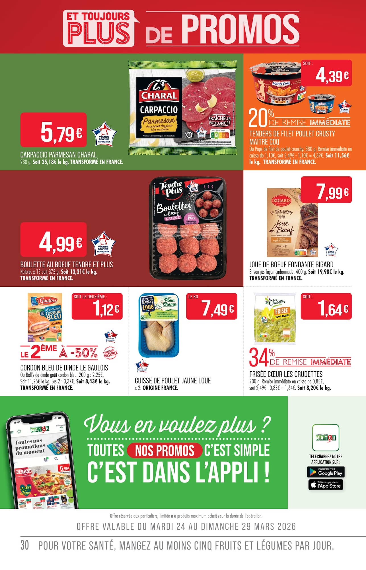 match - Catalogue Match valable du 24/03/2026 au 05/04/2026 - page: 30