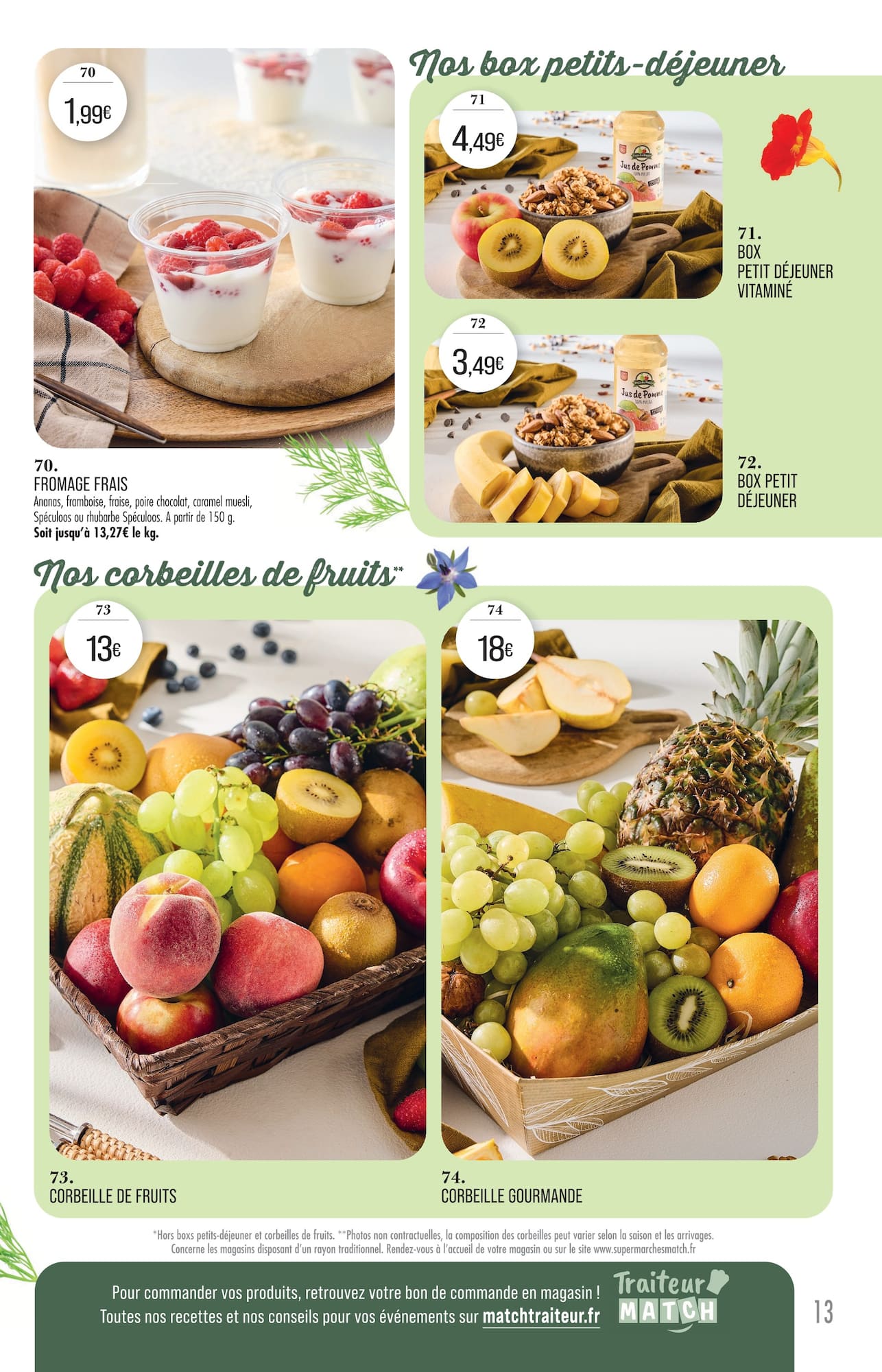 match - Current Match - Carte Traiteur leaflet valid from du mardi 31/03/2026 to du dimanche 27/09/2026 - page: 13