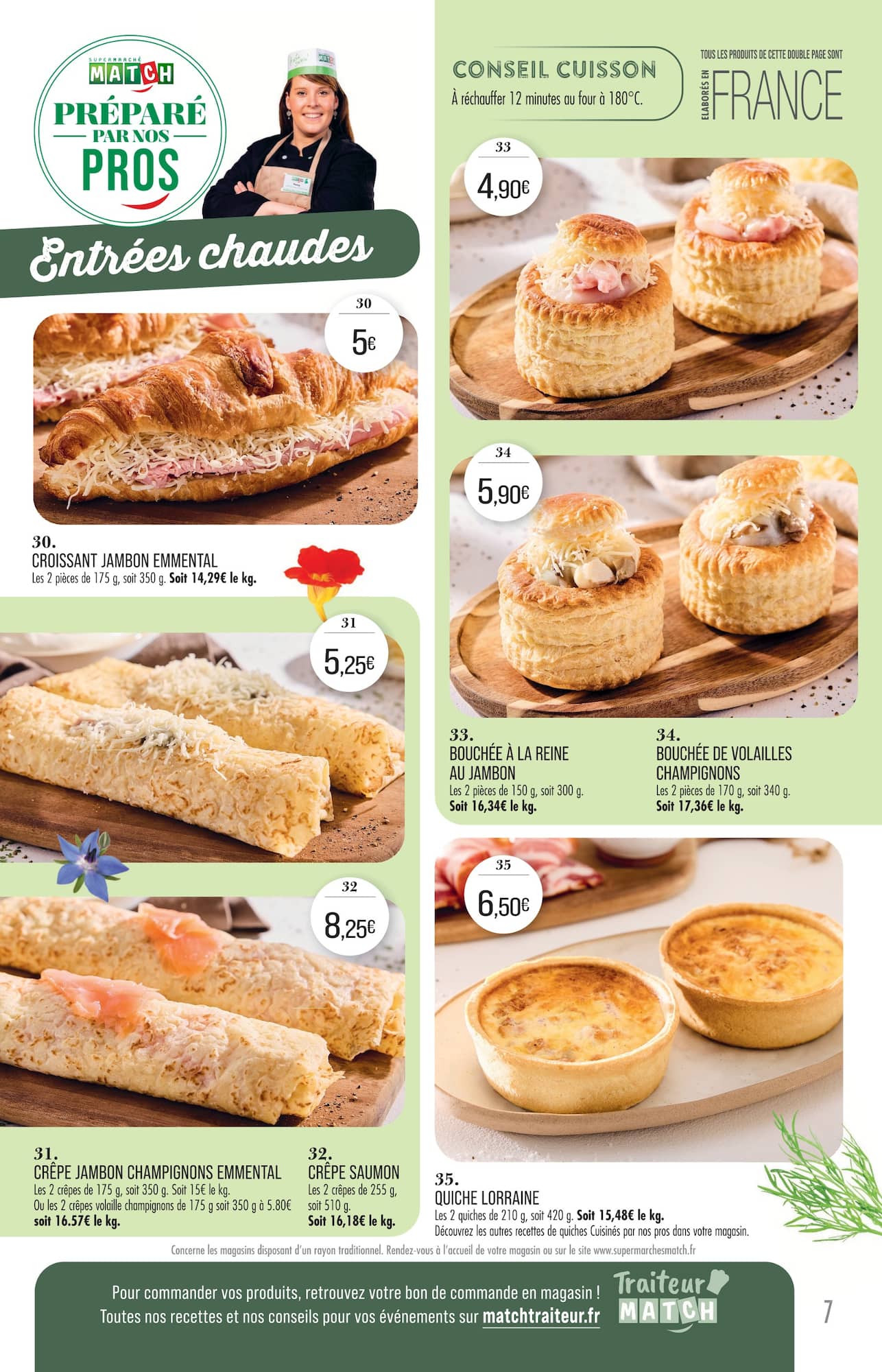match - Current Match - Carte Traiteur leaflet valid from du mardi 31/03/2026 to du dimanche 27/09/2026 - page: 7