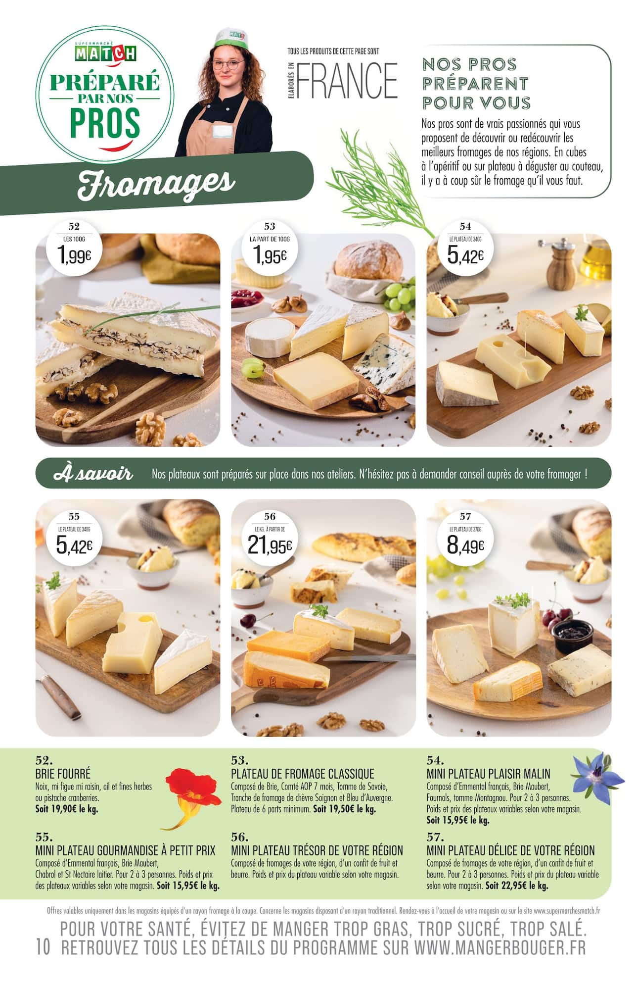 match - Current Match - Carte Traiteur leaflet valid from du mardi 31/03/2026 to du dimanche 27/09/2026 - page: 10