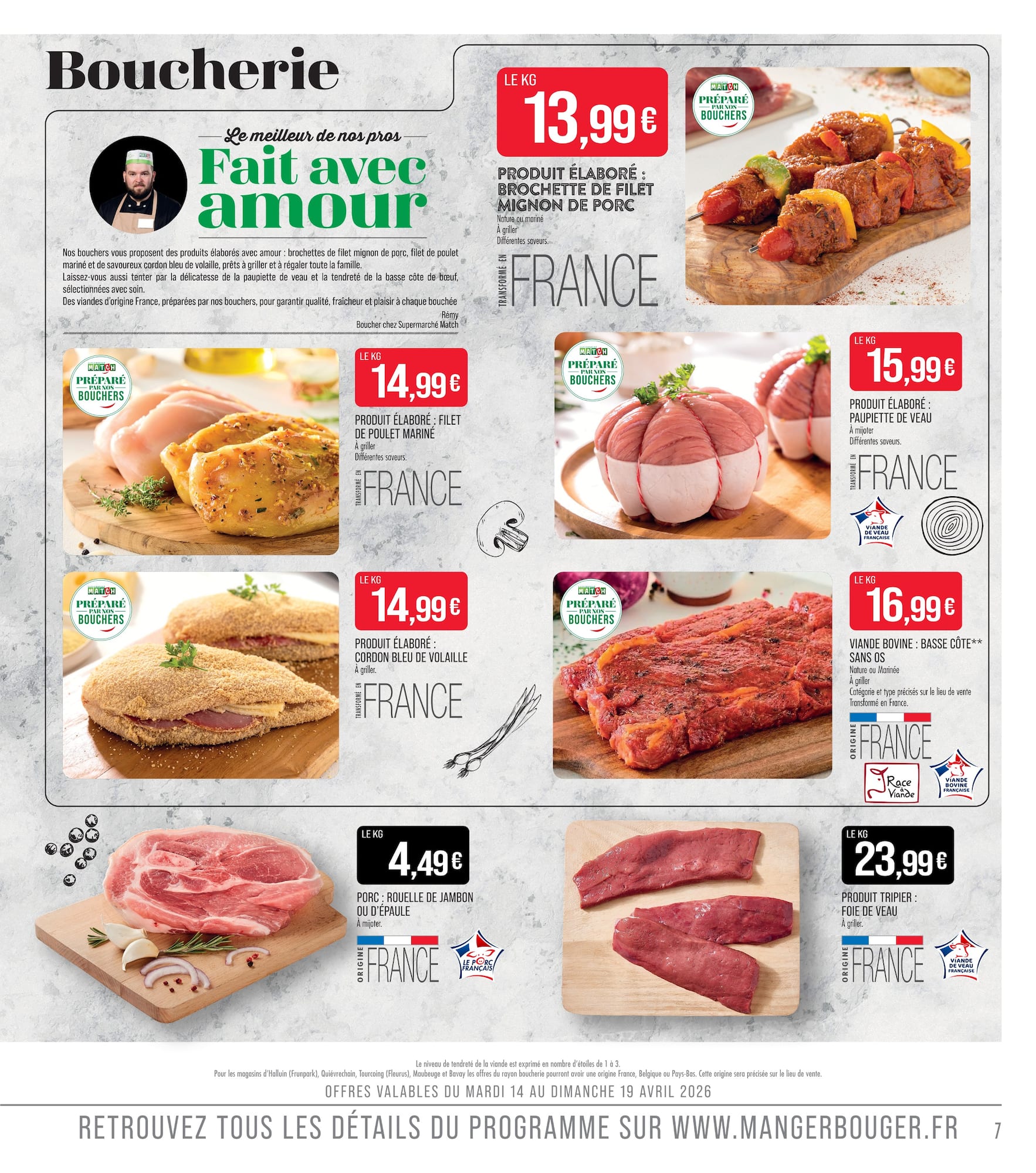 match - Current Match leaflet valid from du mardi 14/04/2026 to du dimanche 26/04/2026 - page: 7