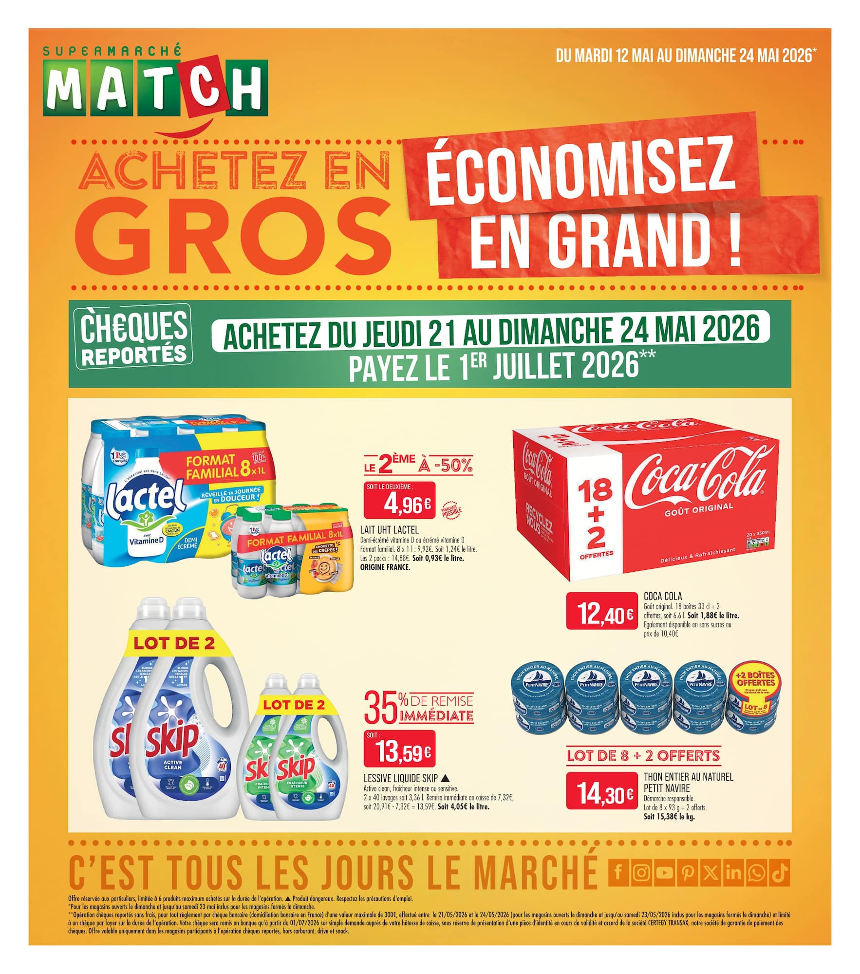 match - Flyer Match pour la semaine prochaine du du mardi 12/05/2026 au du dimanche 24/05/2026