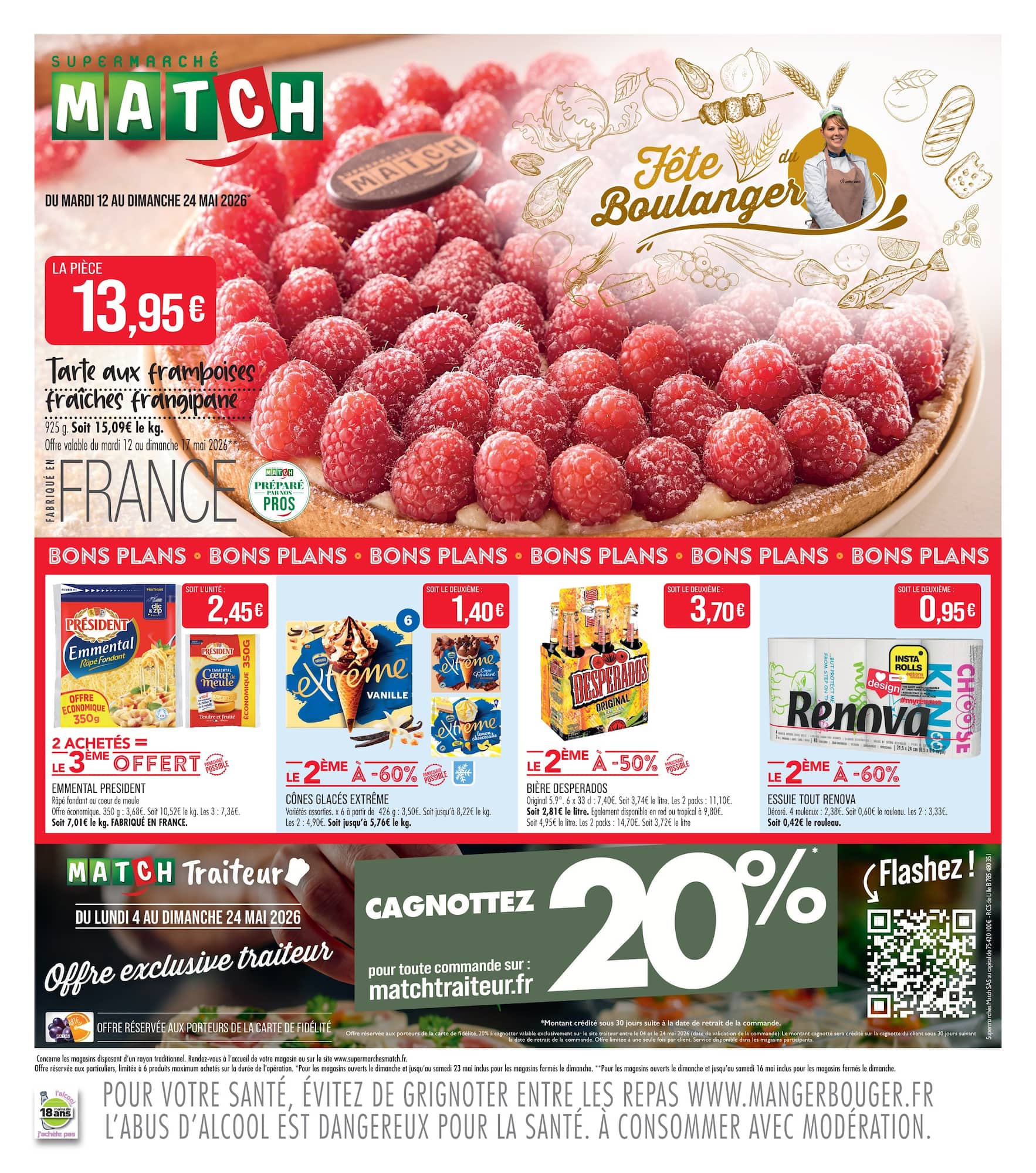 match - Flyer Match - Fête Boulanger pour la semaine prochaine du du mardi 12/05/2026 au du dimanche 24/05/2026