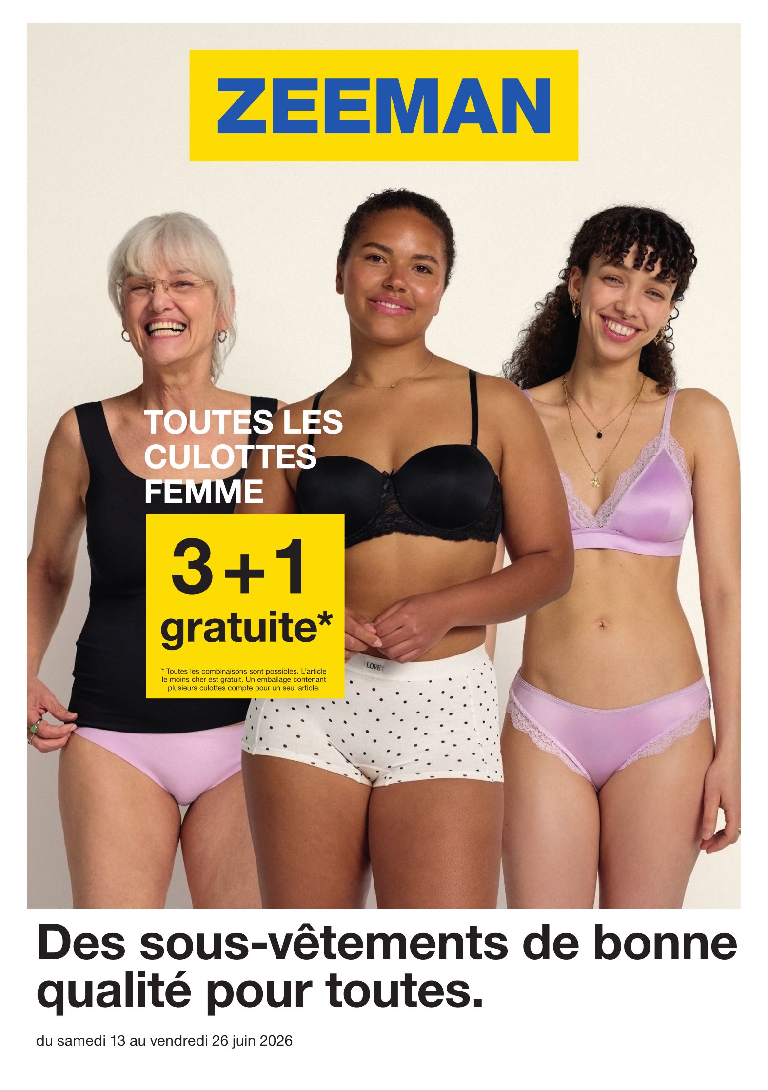 zeeman - Current Zeeman leaflet valid from du samedi 13/06/2026 to du vendredi 26/06/2026 - page: 1
