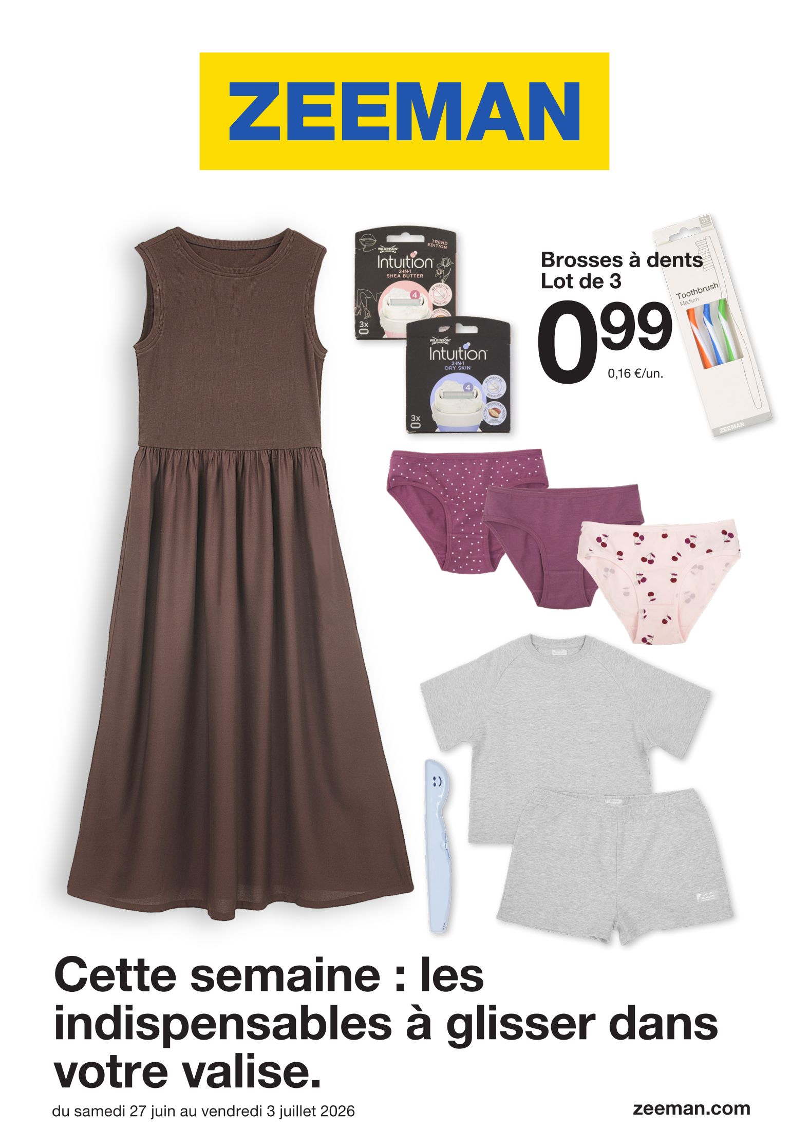 zeeman - Current Zeeman leaflet valid from du samedi 27/06/2026 to du vendredi 03/07/2026 - page: 1