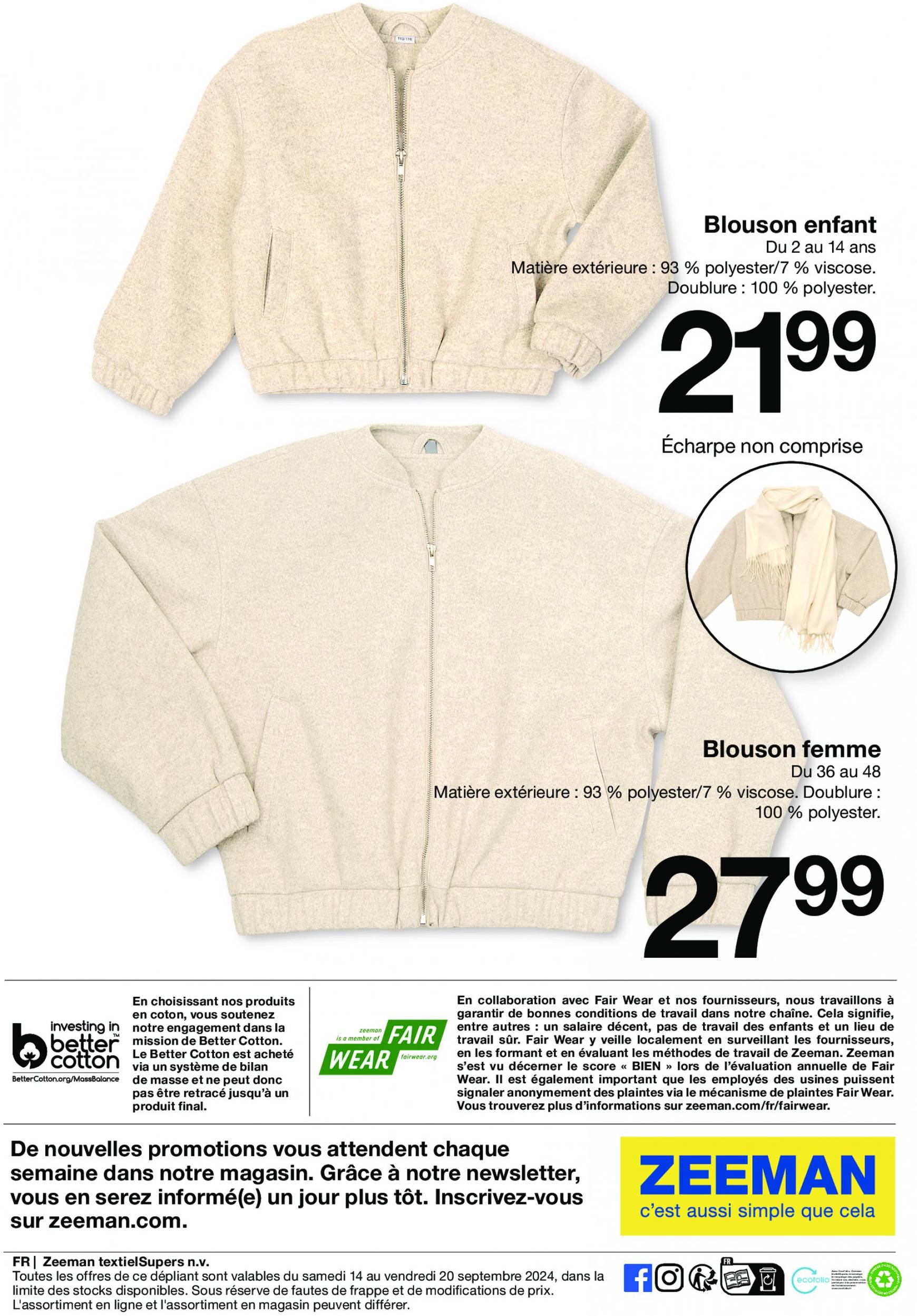 zeeman - Catalogue Zeeman valable dès 14.09. - 20.09. - page: 21