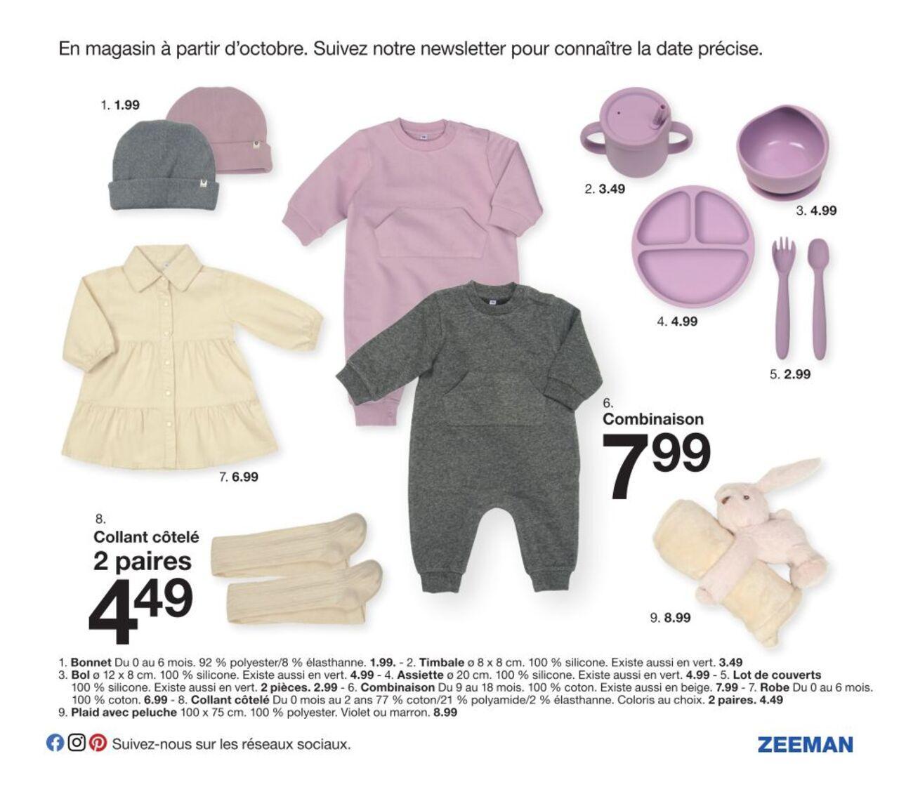 zeeman - Zeeman Catalogue Bébé à partir du 01/08/2024 - page: 13