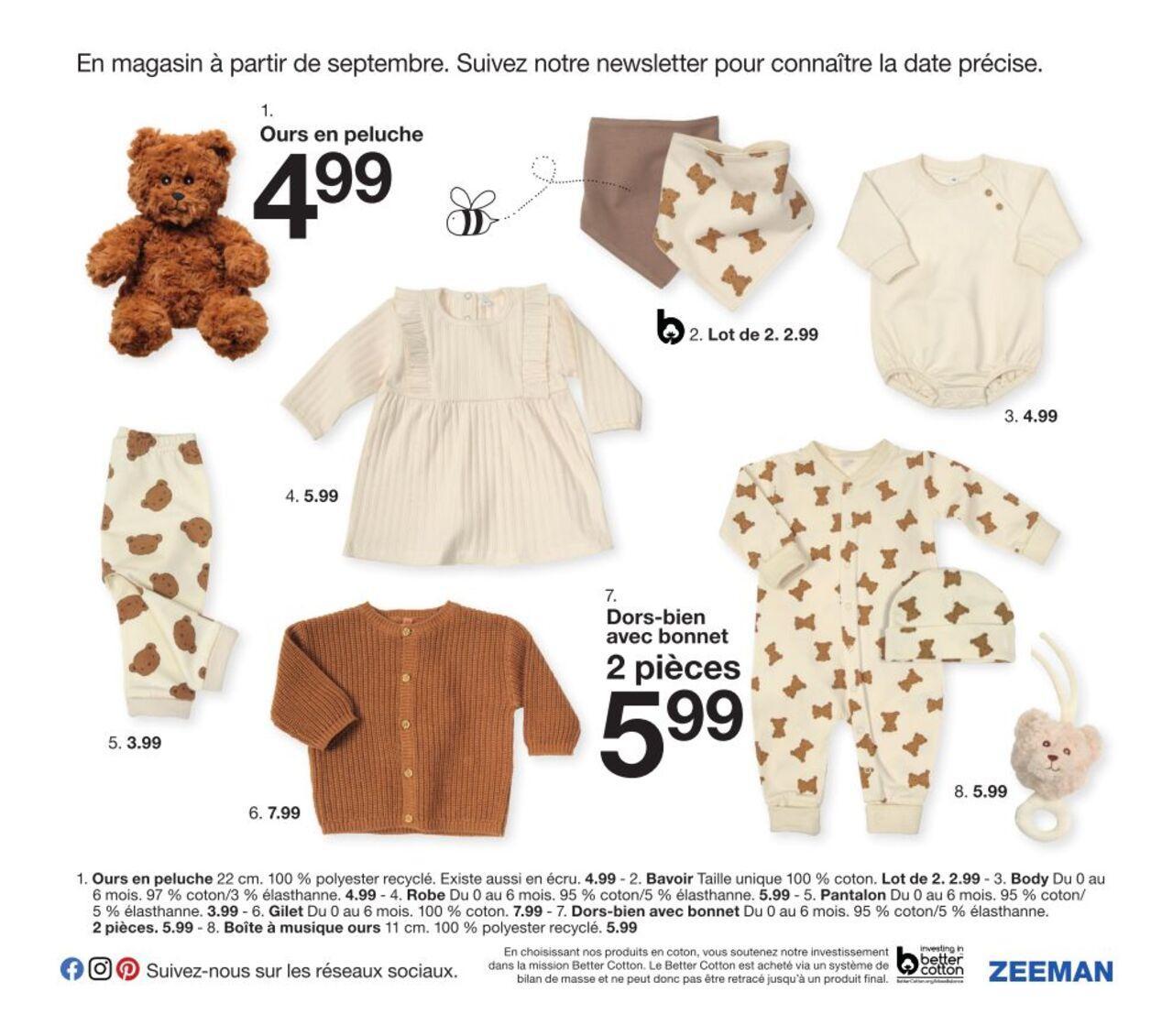 zeeman - Zeeman Catalogue Bébé à partir du 01/08/2024 - page: 9