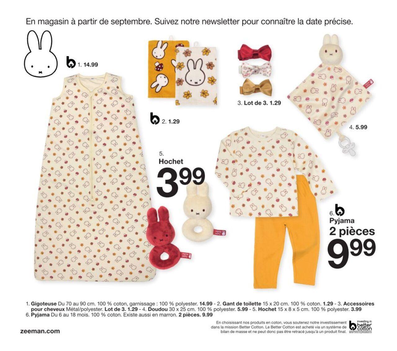 zeeman - Zeeman Catalogue Bébé à partir du 01/08/2024 - page: 14