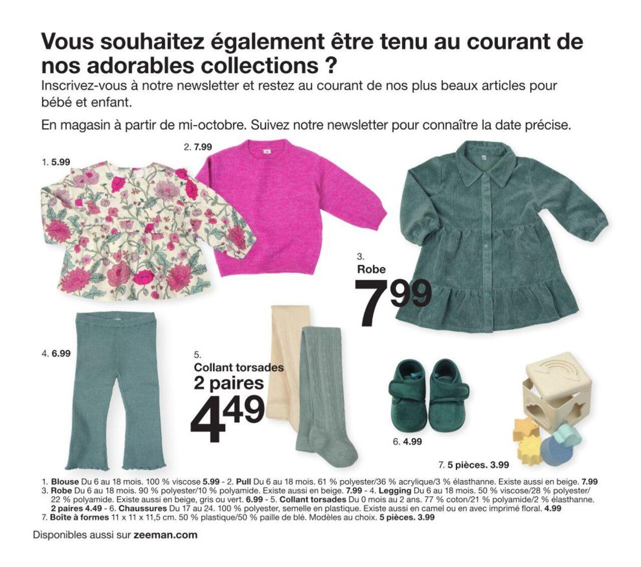 zeeman - Zeeman Catalogue Bébé à partir du 01/08/2024 - page: 30