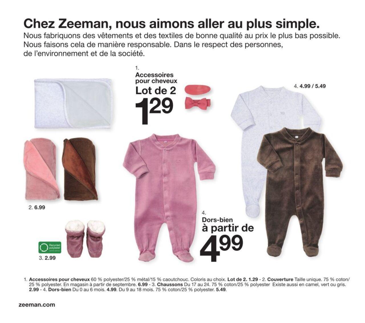 zeeman - Zeeman Catalogue Bébé à partir du 01/08/2024 - page: 10