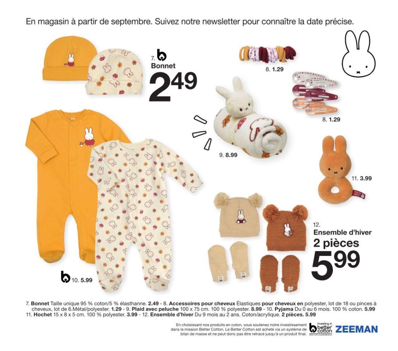 zeeman - Zeeman Catalogue Bébé à partir du 01/08/2024 - page: 15