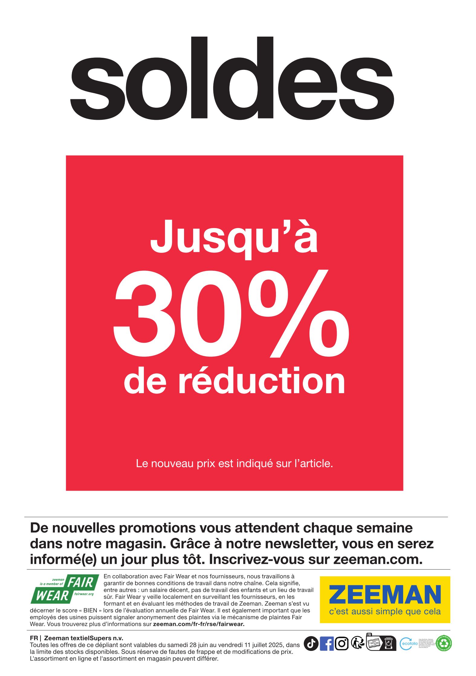 zeeman - Catalogue Zeeman valable du 28/06 au 11/07 - page: 19