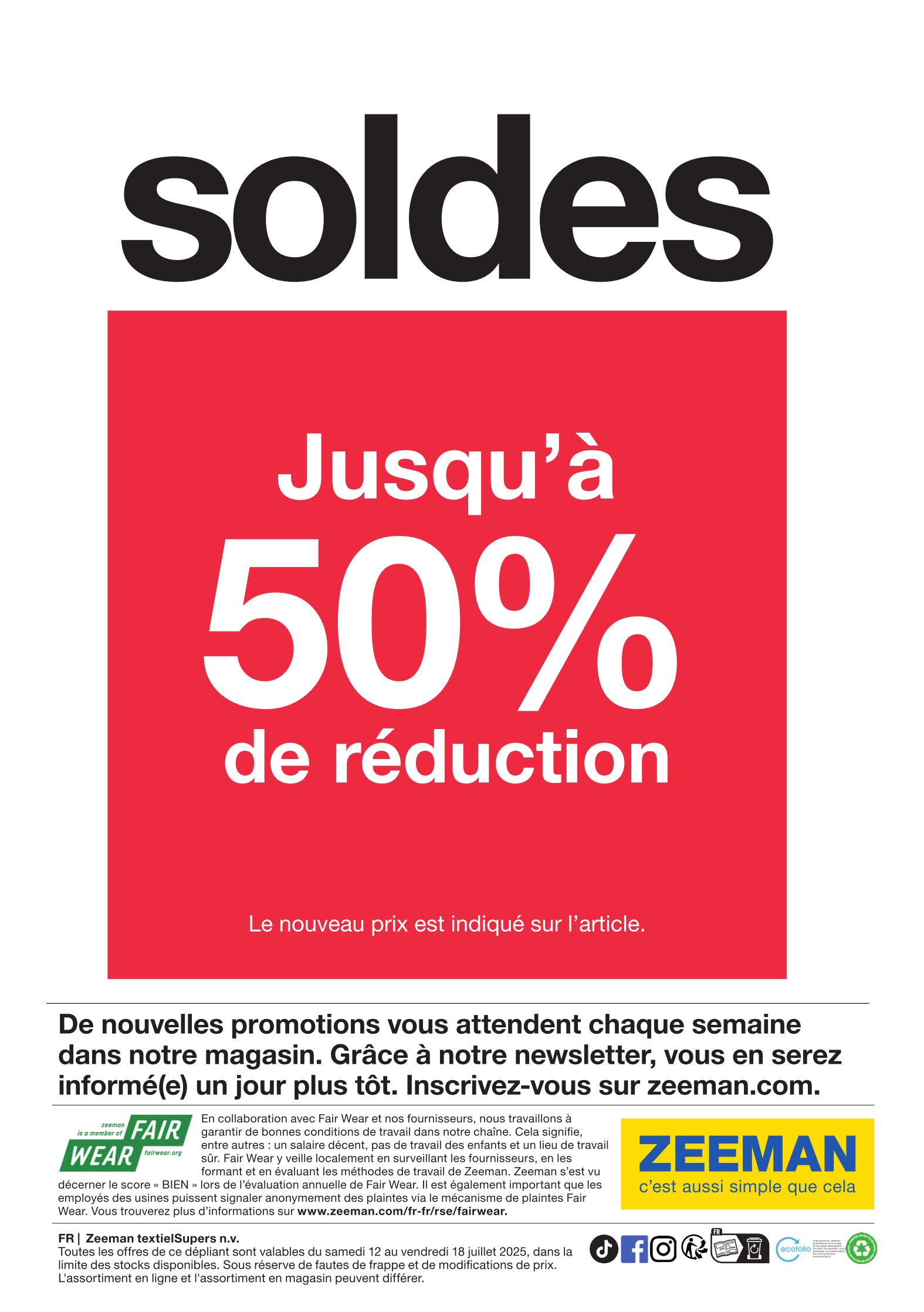 zeeman - Catalogue Zeeman valable du 12/07 au 18/07 - page: 9