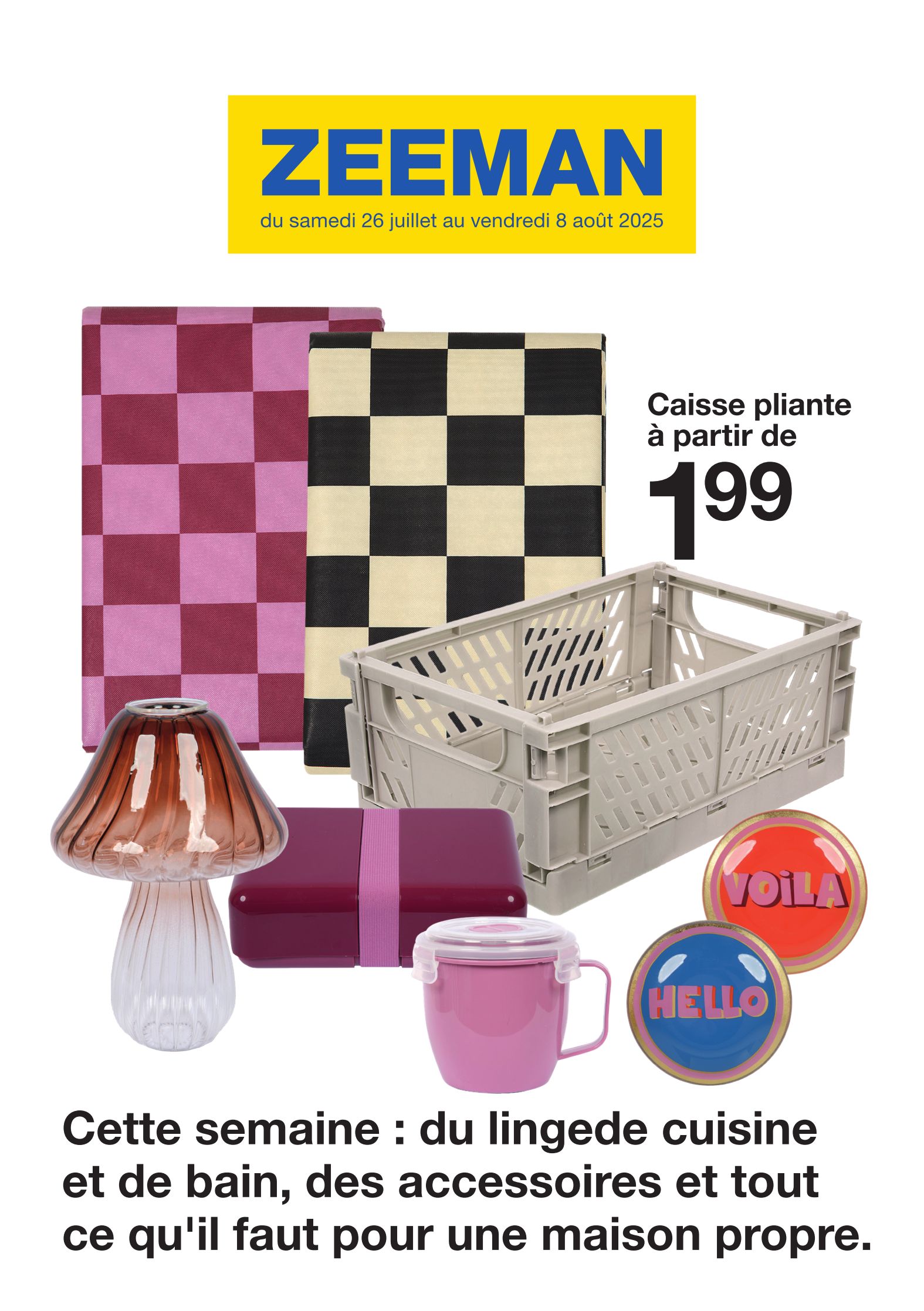 zeeman - Catalogue Zeeman valable du 26/07 au 08/08