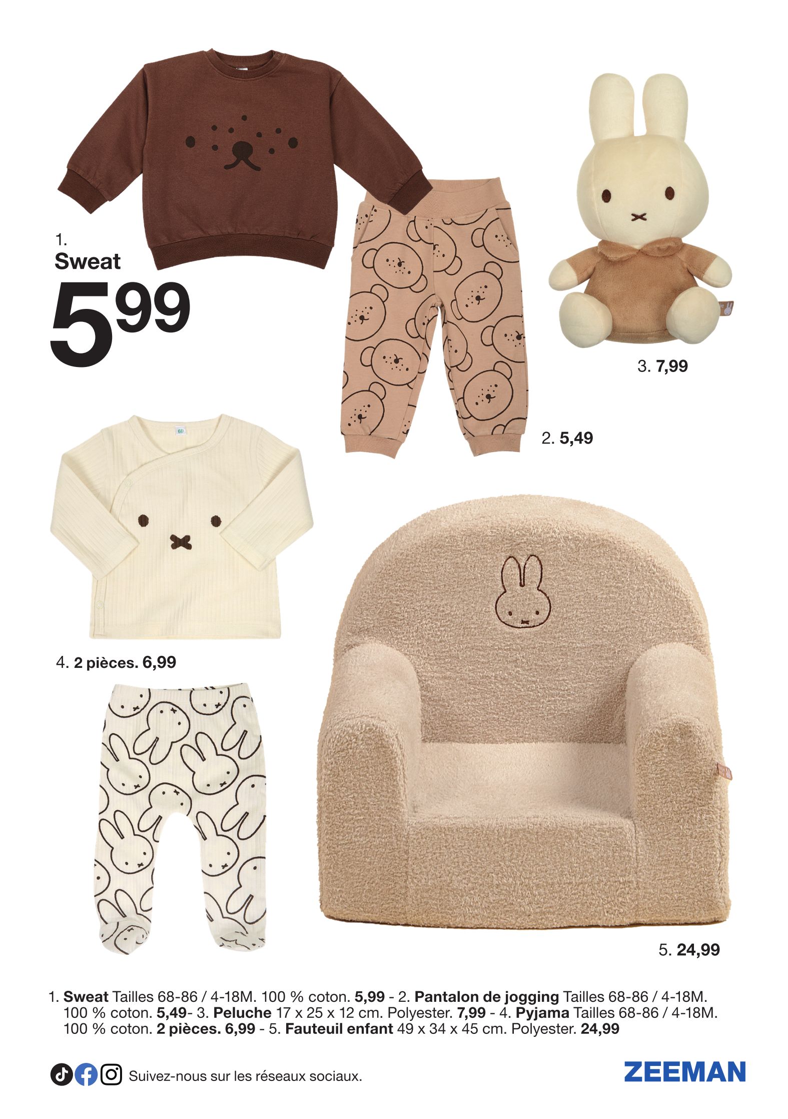 zeeman - Catalogue Zeeman - Miffy valable du 30/08 au 05/09 - page: 3