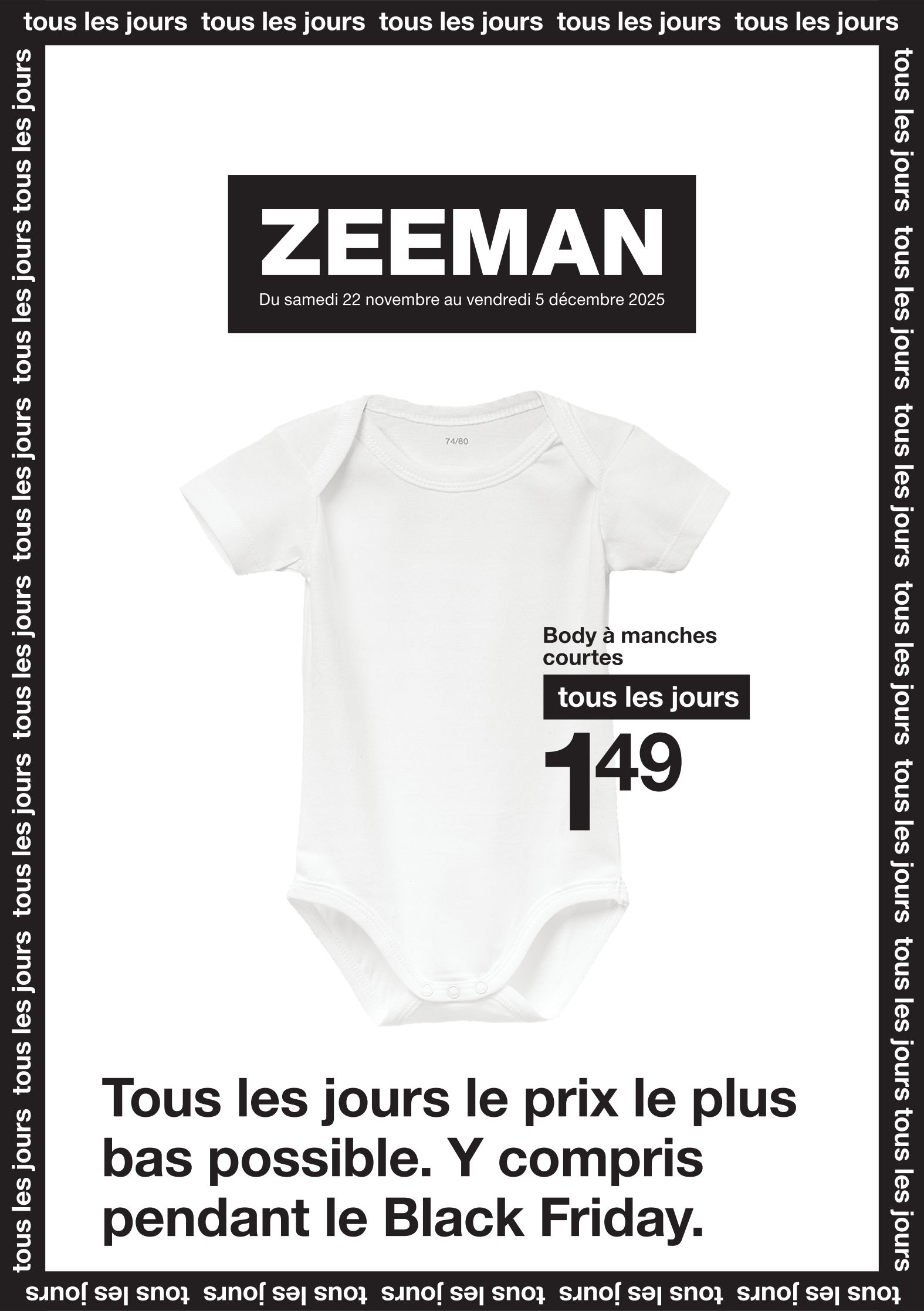 zeeman - Catalogue Zeeman valable du 22/11 au 05/12 - page: 1