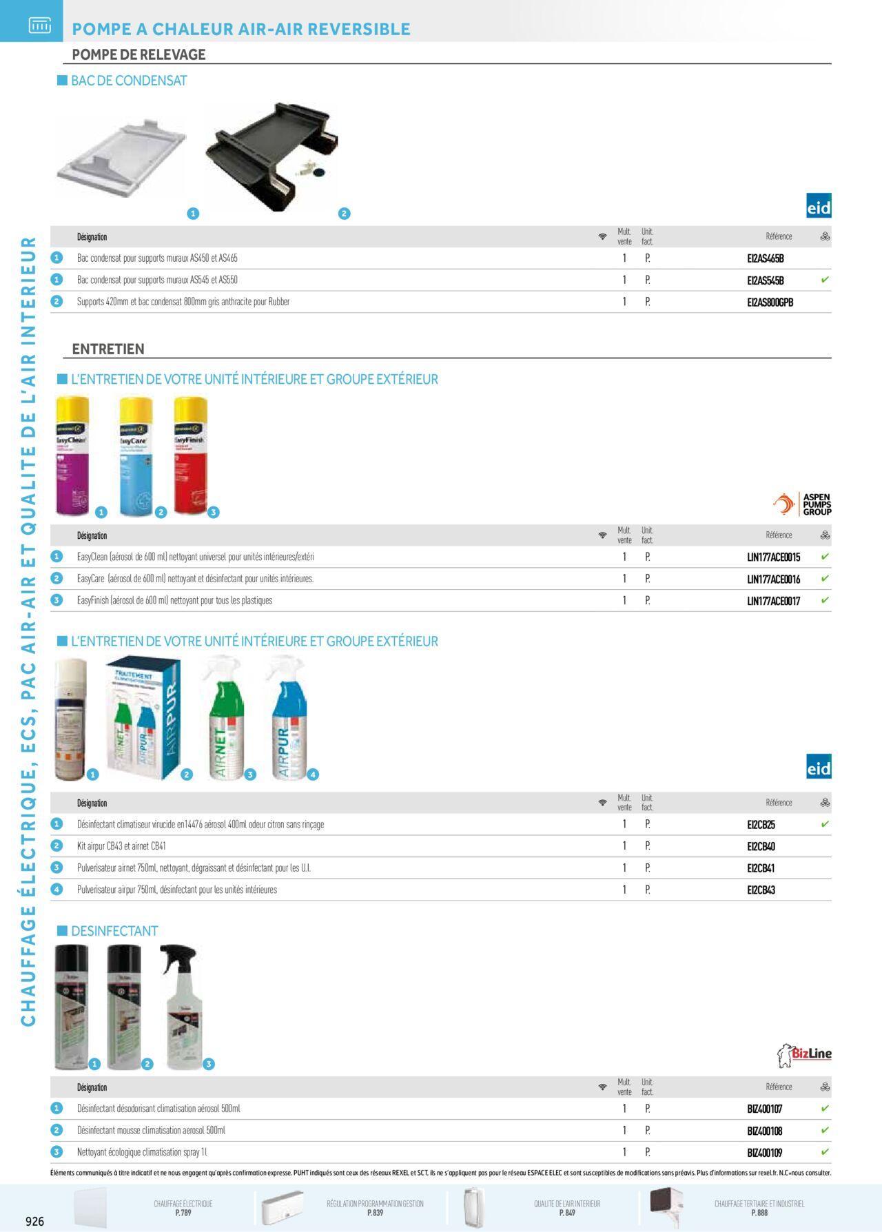 rexel - Rexel Chauffage Electrique, Eau Chaude Sanitaire, Climatisation, Ventilation et Photovoltaïque à partir du 01/12/2023 - 31/12/2024 - page: 142