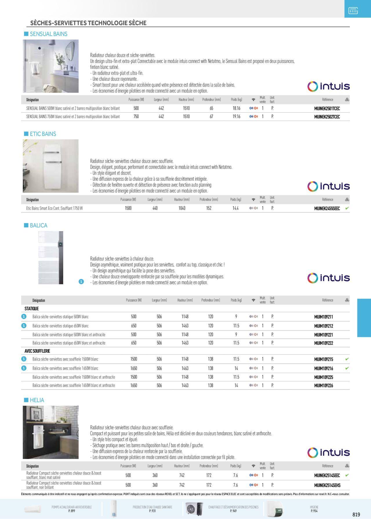 rexel - Rexel Chauffage Electrique, Eau Chaude Sanitaire, Climatisation, Ventilation et Photovoltaïque à partir du 01/12/2023 - 31/12/2024 - page: 35