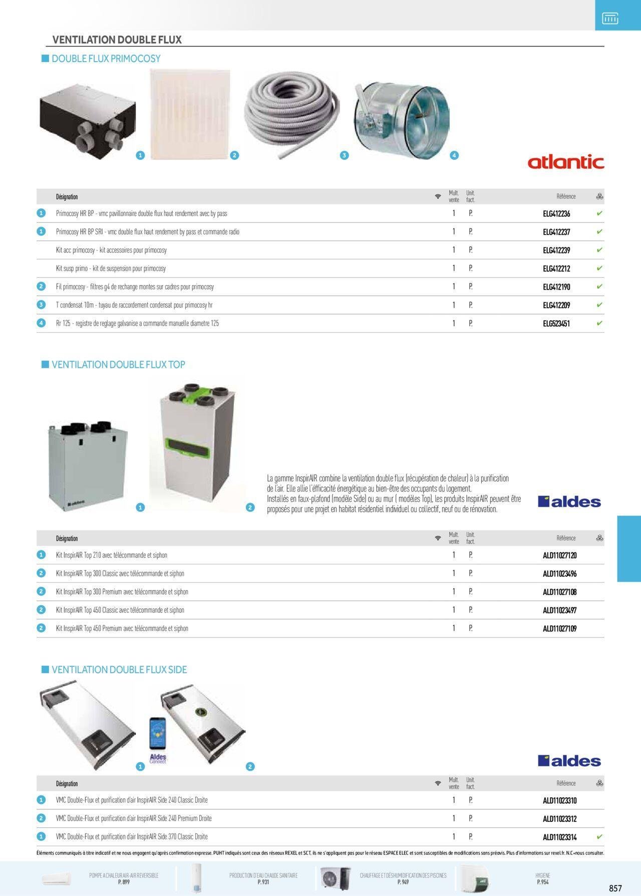 rexel - Rexel Chauffage Electrique, Eau Chaude Sanitaire, Climatisation, Ventilation et Photovoltaïque à partir du 01/12/2023 - 31/12/2024 - page: 73