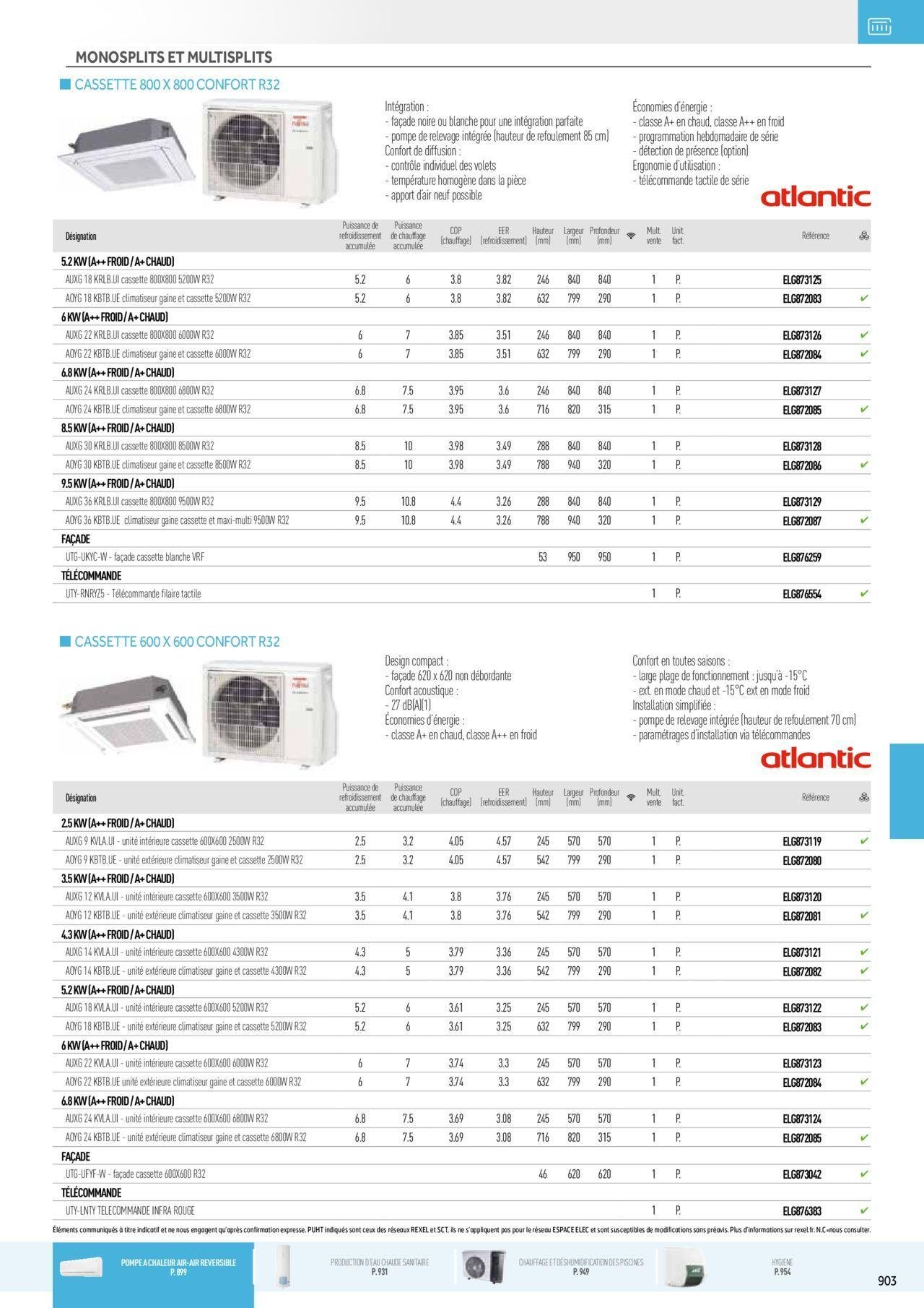 rexel - Rexel Chauffage Electrique, Eau Chaude Sanitaire, Climatisation, Ventilation et Photovoltaïque à partir du 01/12/2023 - 31/12/2024 - page: 119