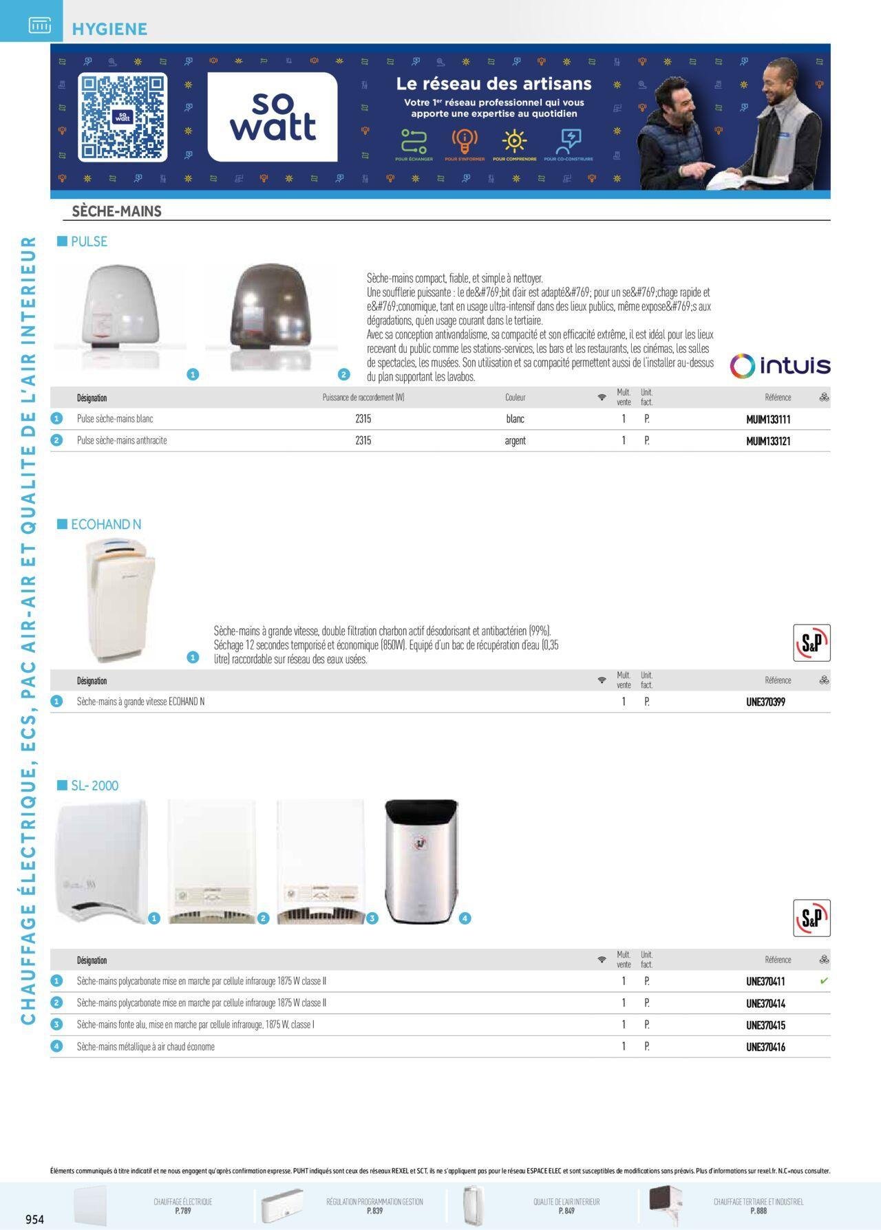 rexel - Rexel Chauffage Electrique, Eau Chaude Sanitaire, Climatisation, Ventilation et Photovoltaïque à partir du 01/12/2023 - 31/12/2024 - page: 170