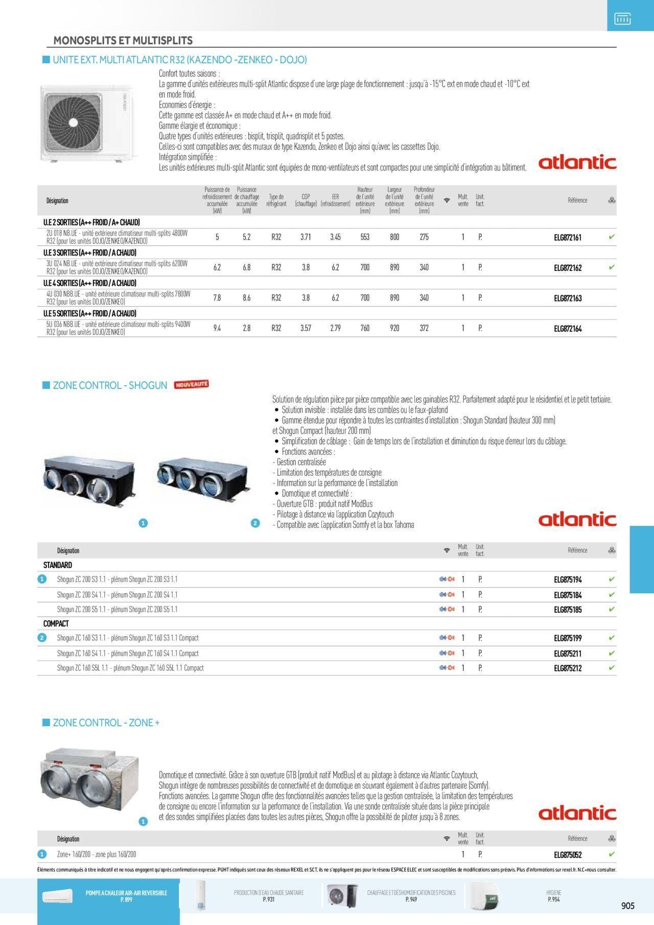 rexel - Rexel Chauffage Electrique, Eau Chaude Sanitaire, Climatisation, Ventilation et Photovoltaïque à partir du 01/12/2023 - 31/12/2024 - page: 121