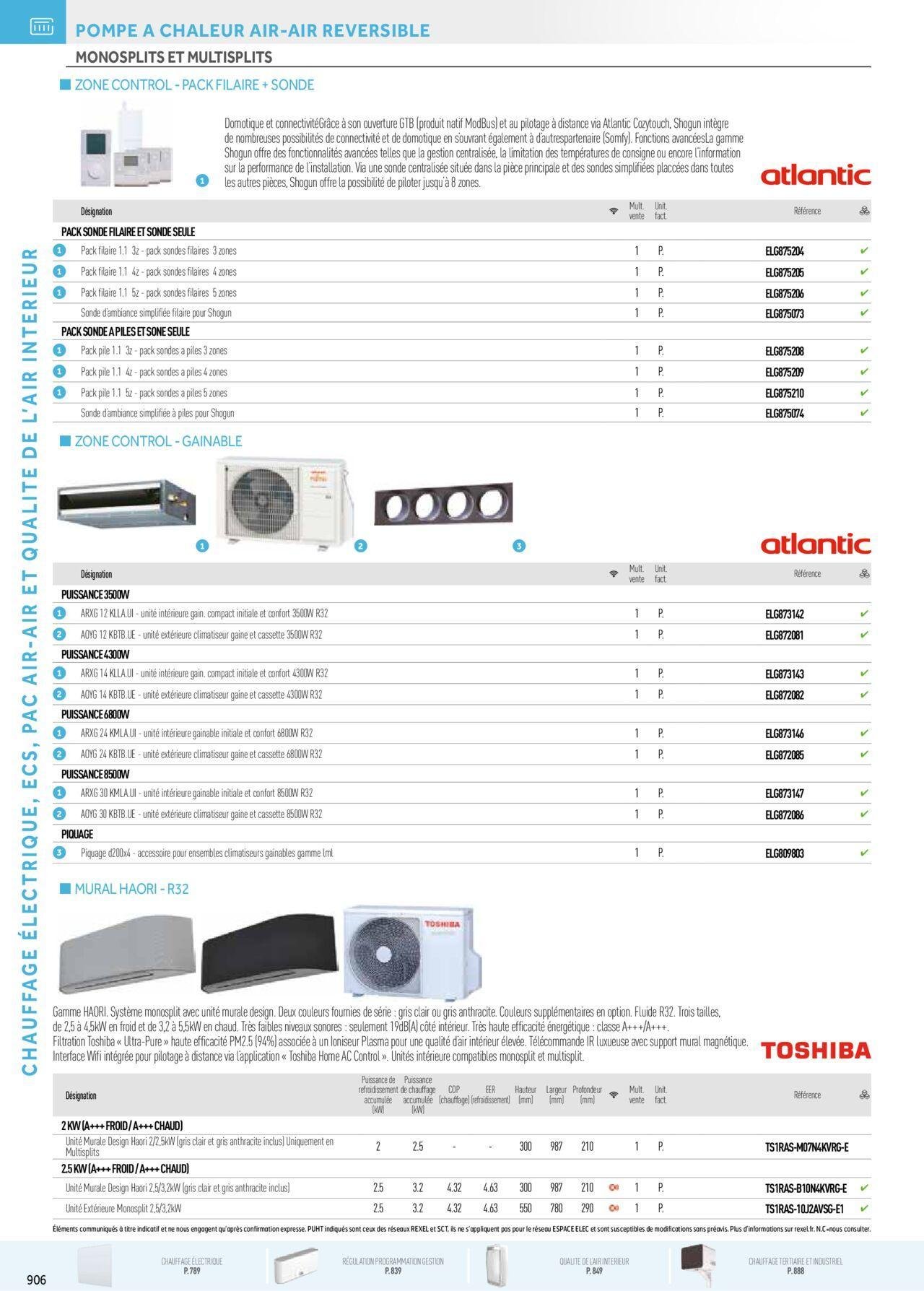 rexel - Rexel Chauffage Electrique, Eau Chaude Sanitaire, Climatisation, Ventilation et Photovoltaïque à partir du 01/12/2023 - 31/12/2024 - page: 122