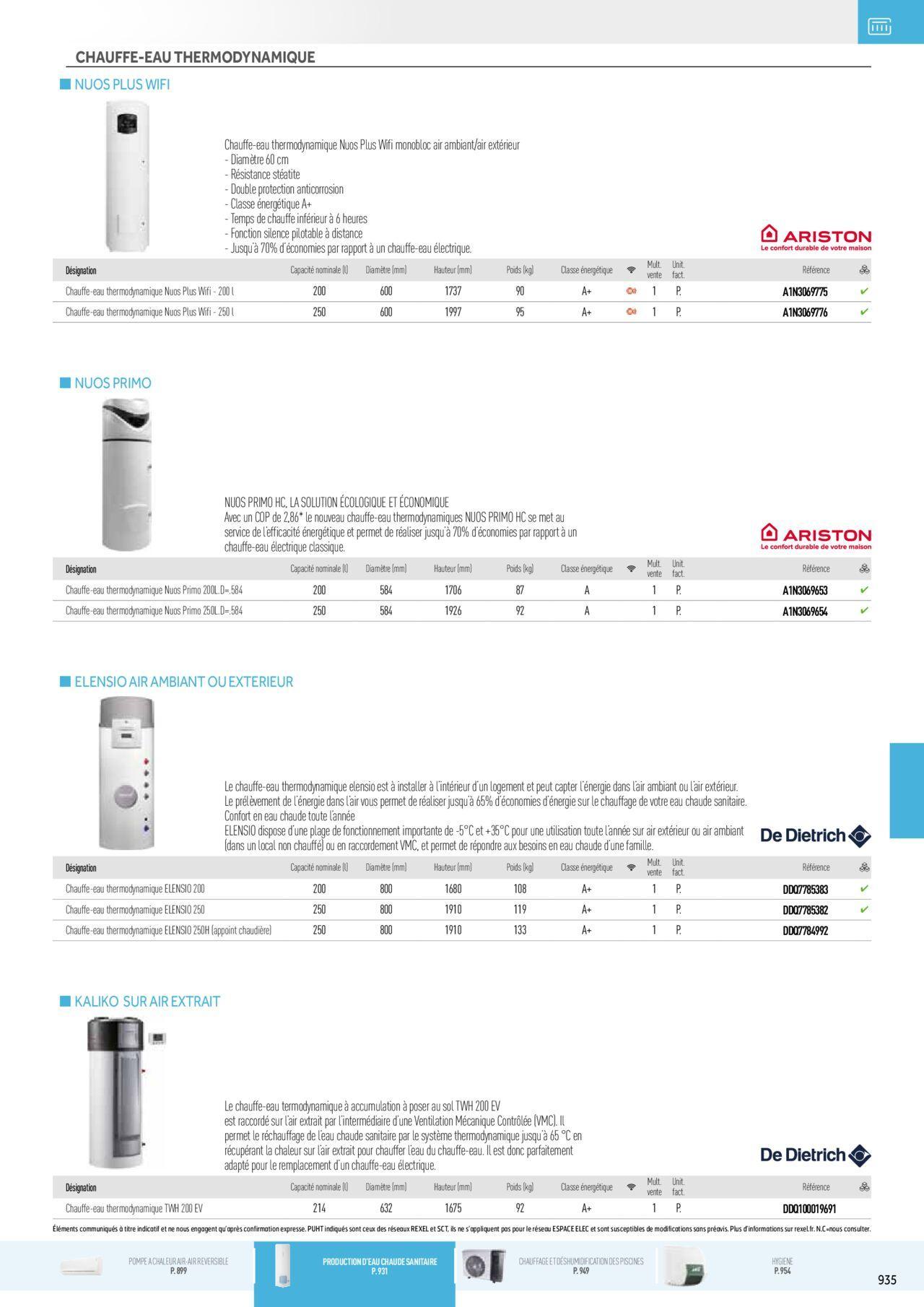 rexel - Rexel Chauffage Electrique, Eau Chaude Sanitaire, Climatisation, Ventilation et Photovoltaïque à partir du 01/12/2023 - 31/12/2024 - page: 151