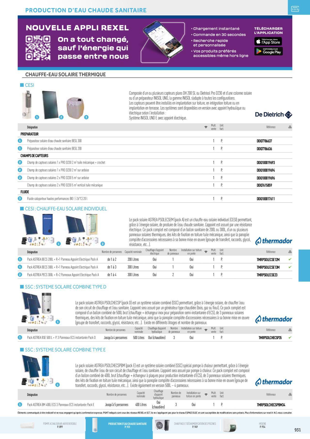 rexel - Rexel Chauffage Electrique, Eau Chaude Sanitaire, Climatisation, Ventilation et Photovoltaïque à partir du 01/12/2023 - 31/12/2024 - page: 147