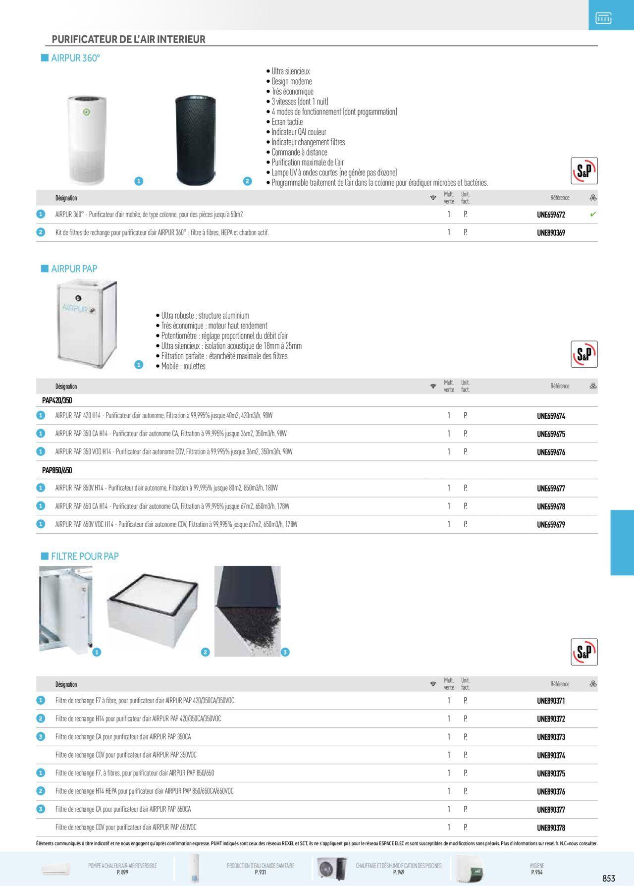 rexel - Rexel Chauffage Electrique, Eau Chaude Sanitaire, Climatisation, Ventilation et Photovoltaïque à partir du 01/12/2023 - 31/12/2024 - page: 69