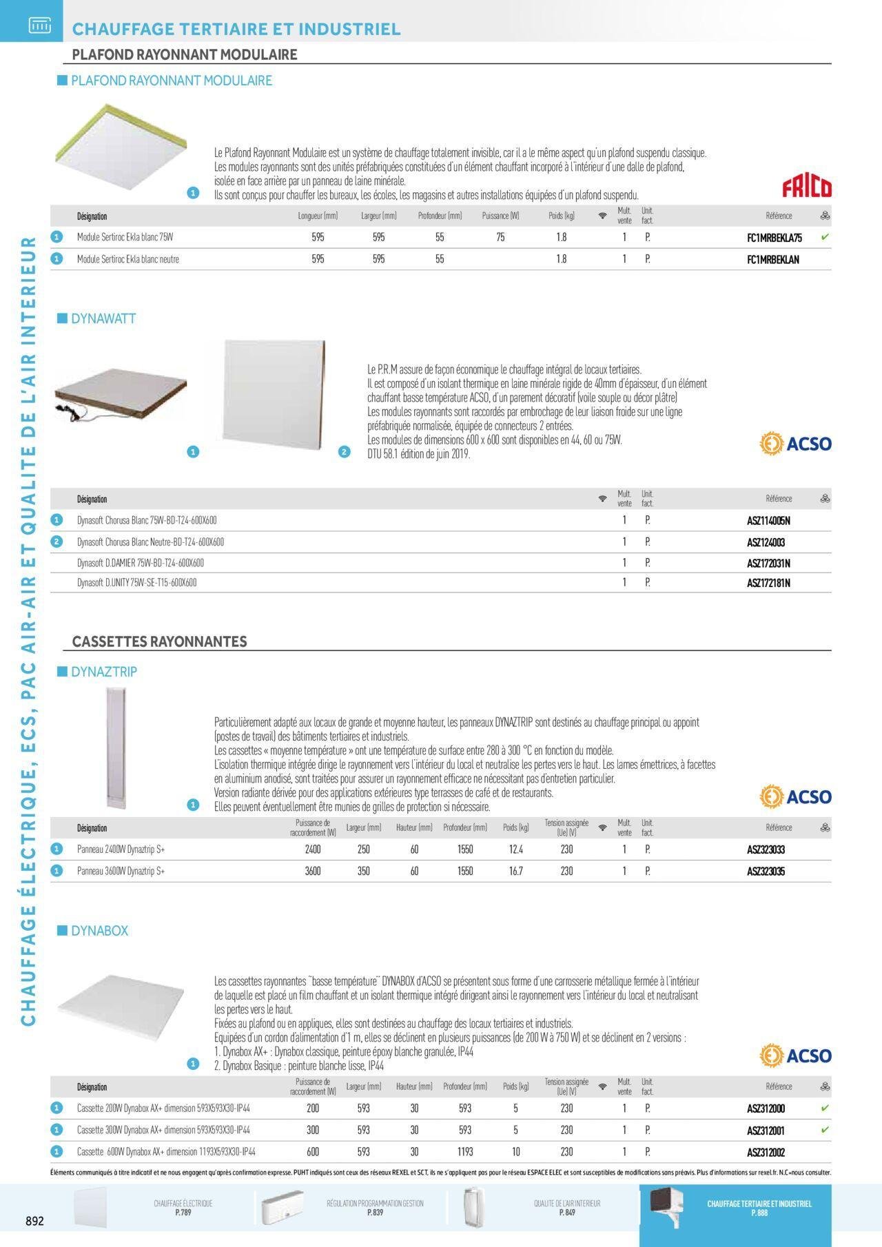 rexel - Rexel Chauffage Electrique, Eau Chaude Sanitaire, Climatisation, Ventilation et Photovoltaïque à partir du 01/12/2023 - 31/12/2024 - page: 108