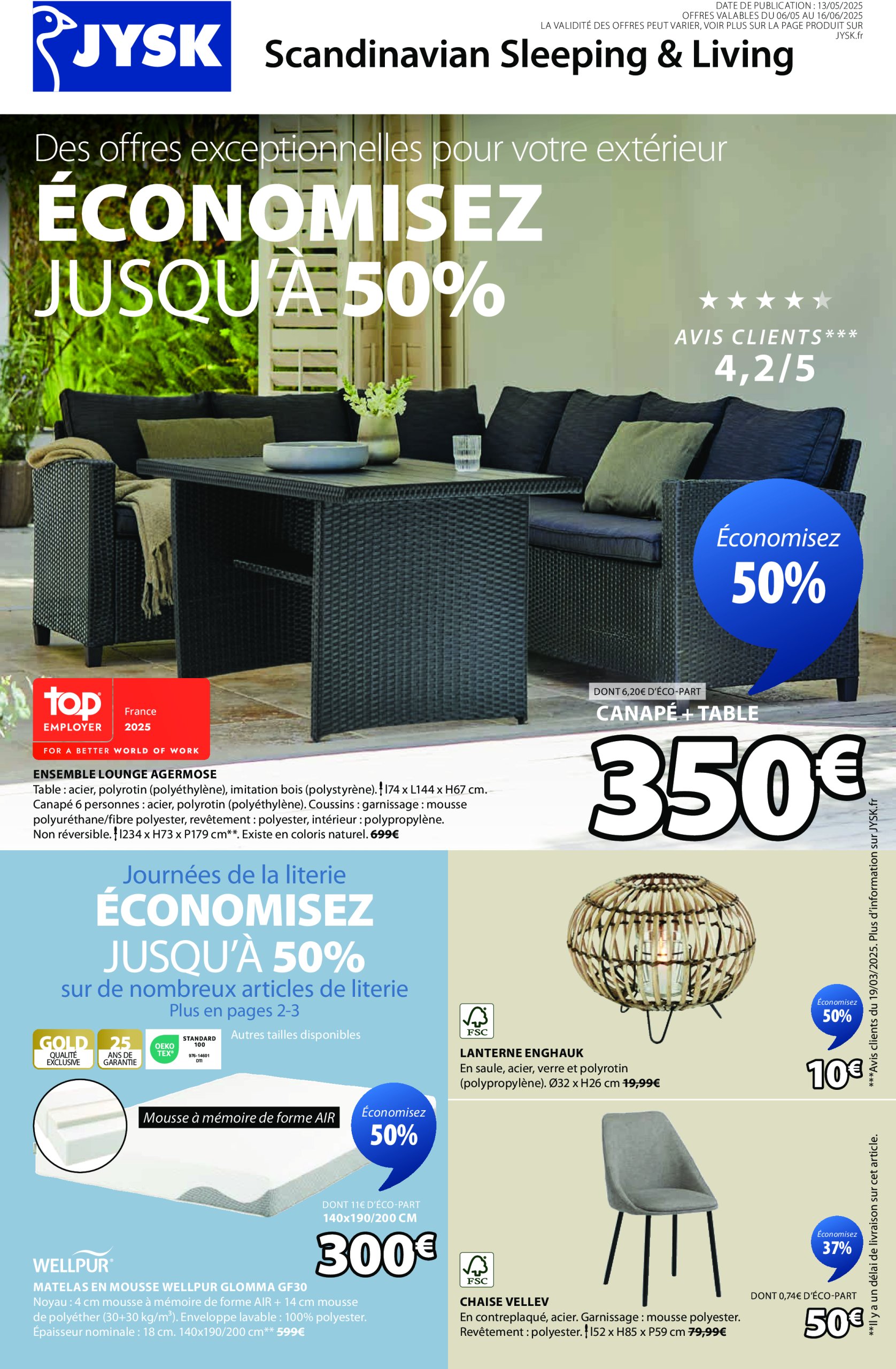 jysk - Catalogue JYSK valable dès 13/05 - 16/06 - page: 1