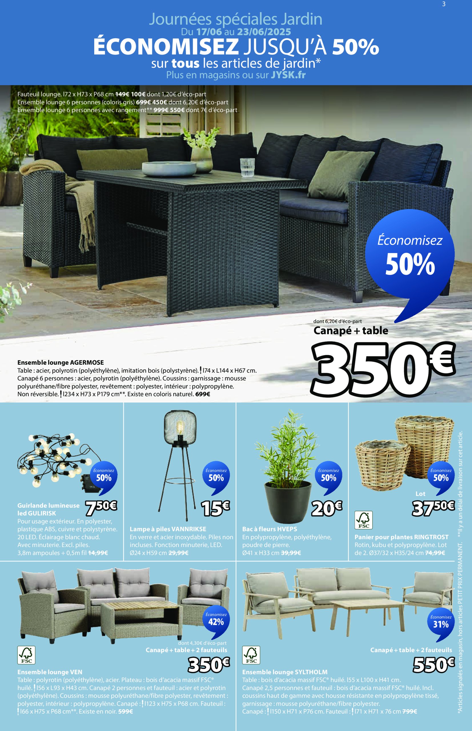 jysk - Catalogue JYSK valable du 17/06 au 21/07 - page: 3