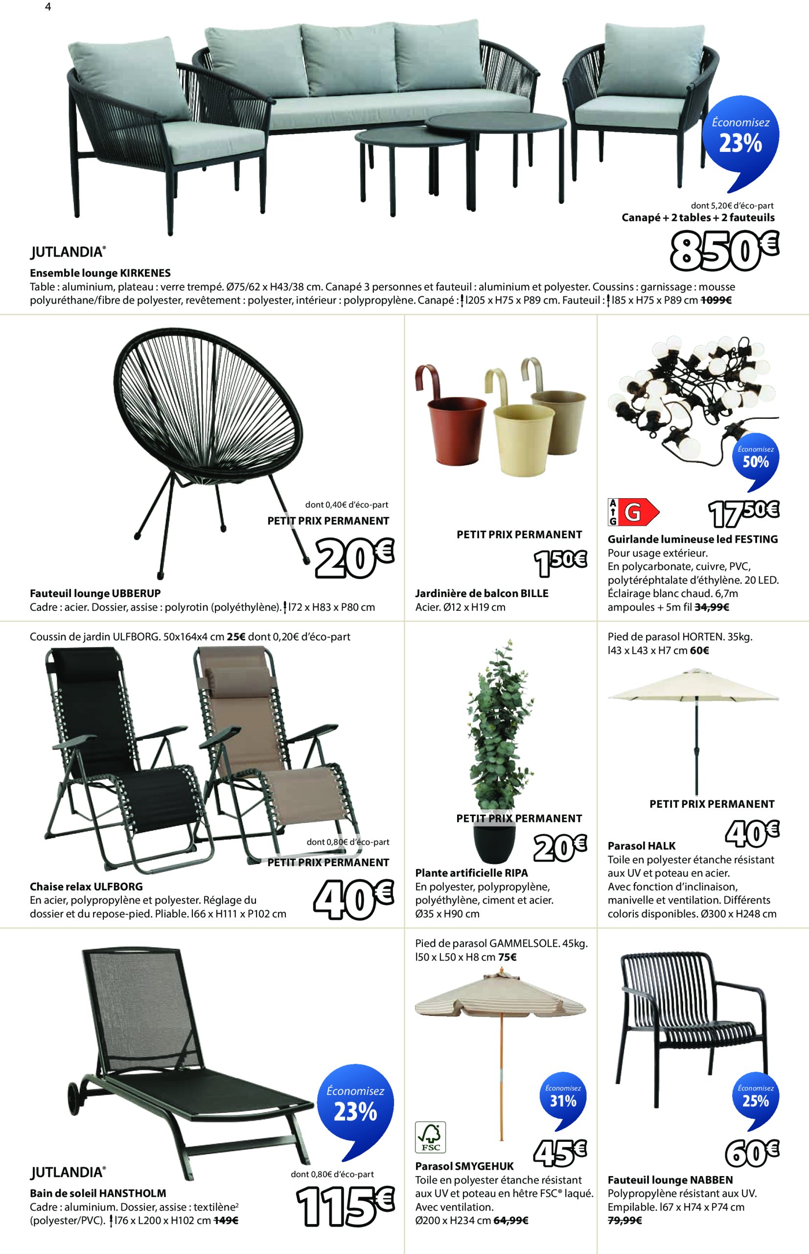jysk - Catalogue JYSK valable du 17/06 au 21/07 - page: 4