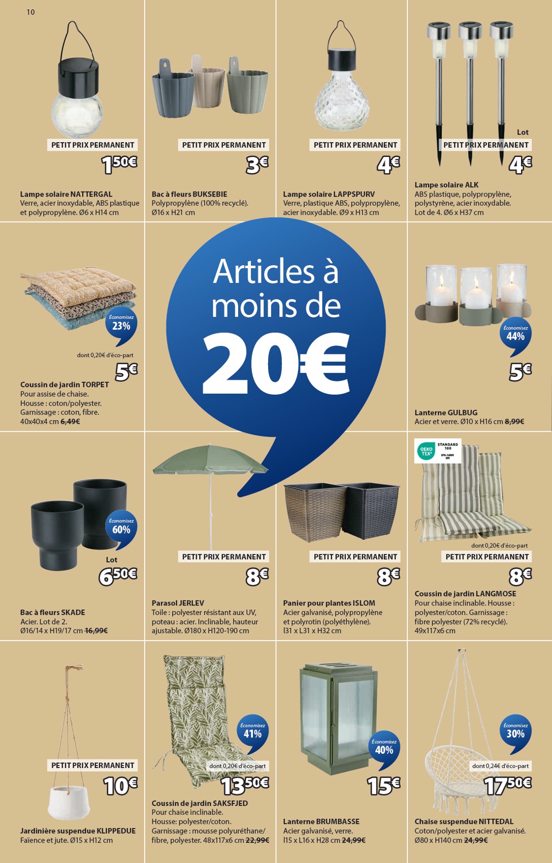 jysk - Catalogue JYSK - Offres exceptionnelles valable du 17/06 au 21/07 - page: 10
