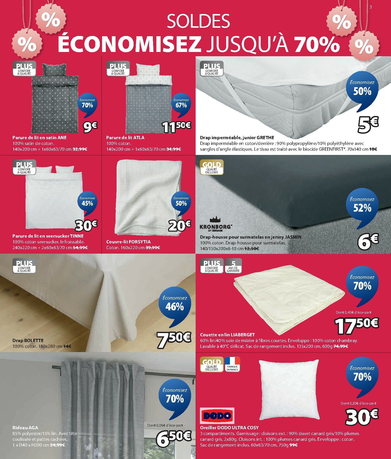 jysk - Catalogue JYSK - Vente d'hiver 2 valable du 07/01 au 03/02 - page: 3