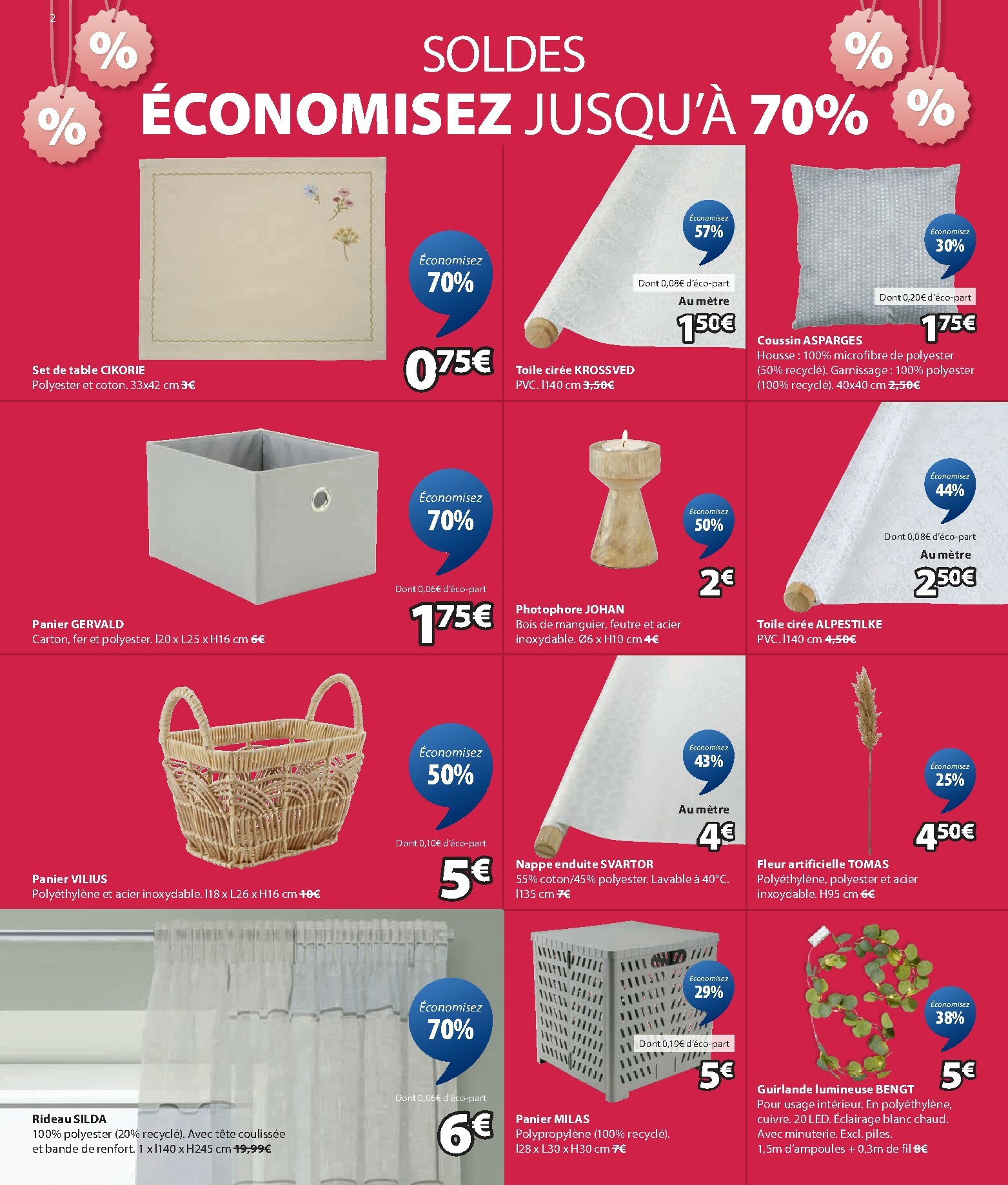 jysk - Catalogue JYSK - Vente d'hiver 2 valable du 07/01 au 03/02 - page: 2