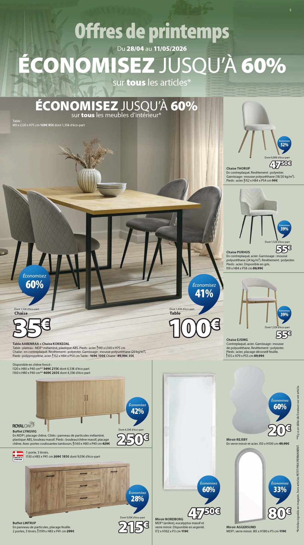 jysk - Current JYSK leaflet valid from du mardi 28/04/2026 to du lundi 11/05/2026 - page: 5