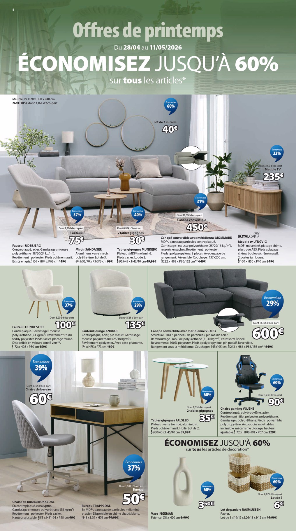 jysk - Current JYSK leaflet valid from du mardi 28/04/2026 to du lundi 11/05/2026 - page: 4