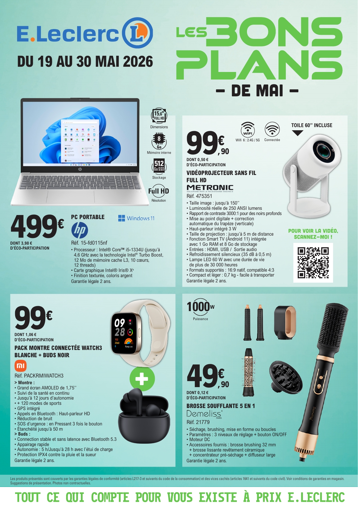 e-leclerc - Flyer E.Leclerc - Bons Plans pour la semaine prochaine du du mardi 19/05/2026 au du samedi 30/05/2026