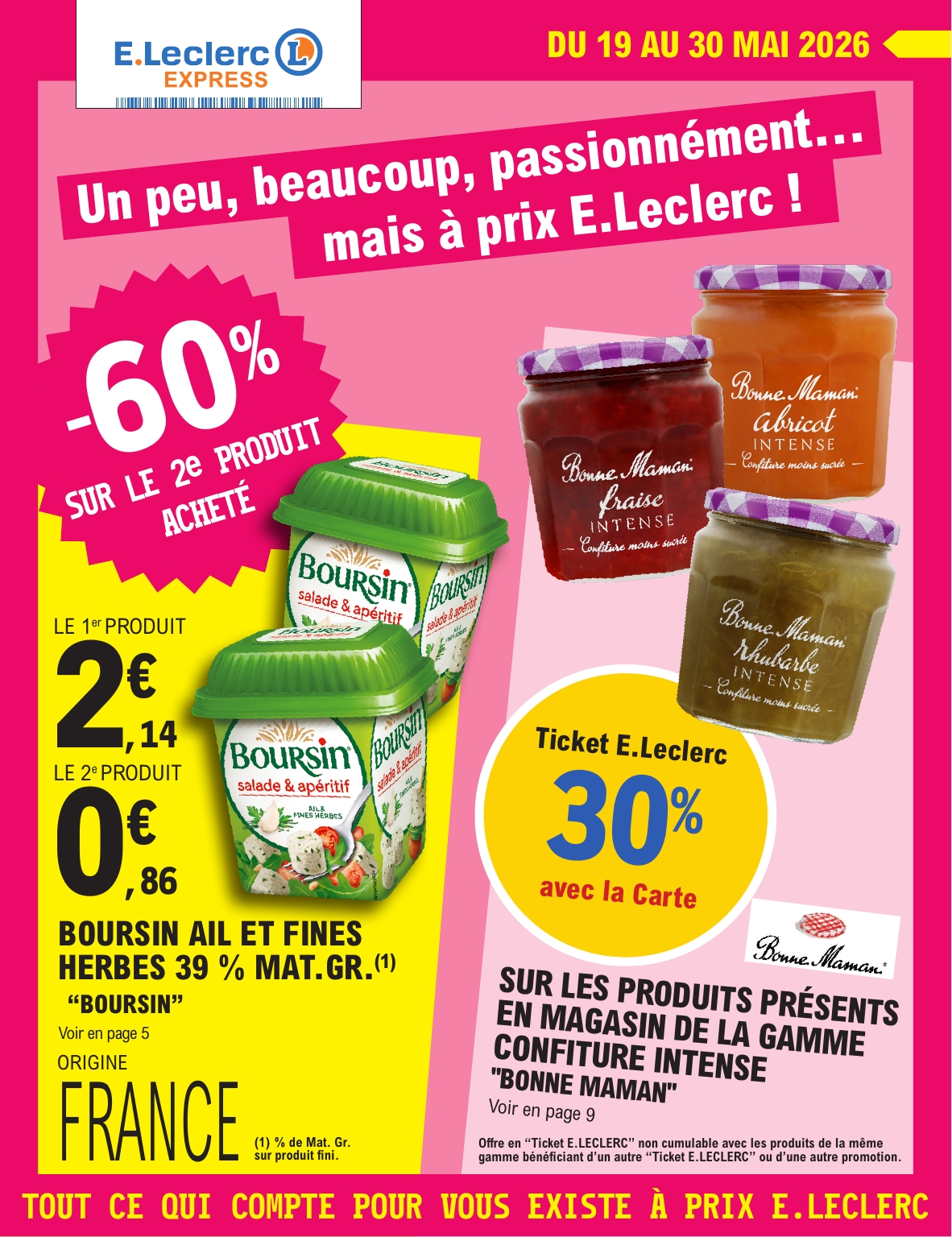 e-leclerc - Flyer E.Leclerc - Express pour la semaine prochaine du du mardi 19/05/2026 au du samedi 30/05/2026
