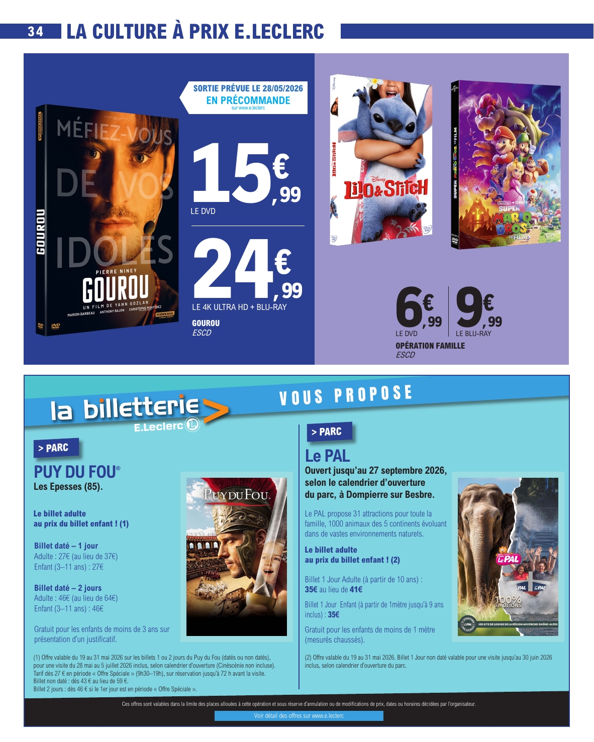 e-leclerc - Flyer E.Leclerc pour la semaine prochaine du du mardi 19/05/2026 au du samedi 30/05/2026 - page: 34
