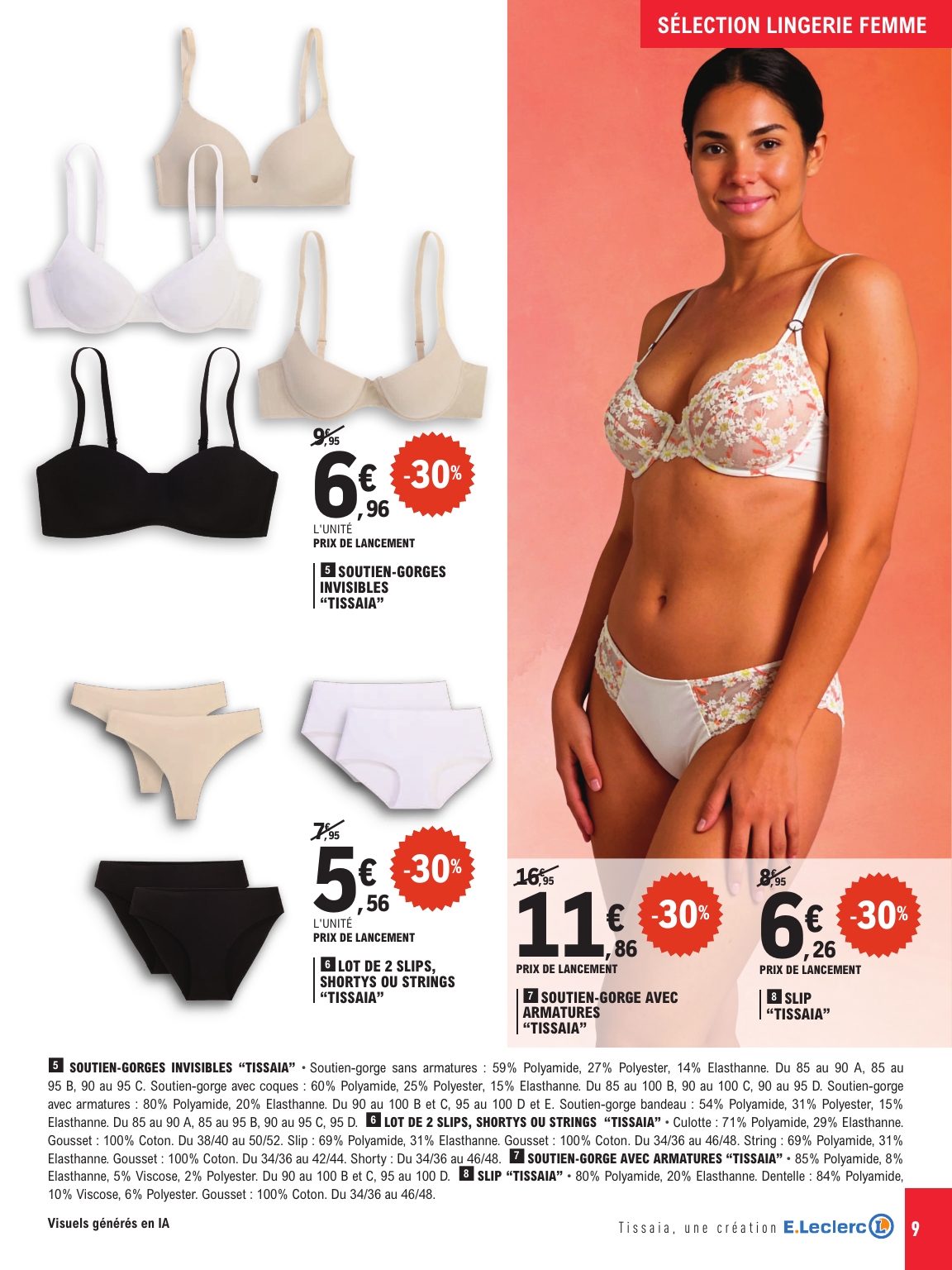 e-leclerc - Flyer E.Leclerc - Rdv Lingerie pour la semaine prochaine du du mardi 19/05/2026 au du samedi 30/05/2026 - page: 9