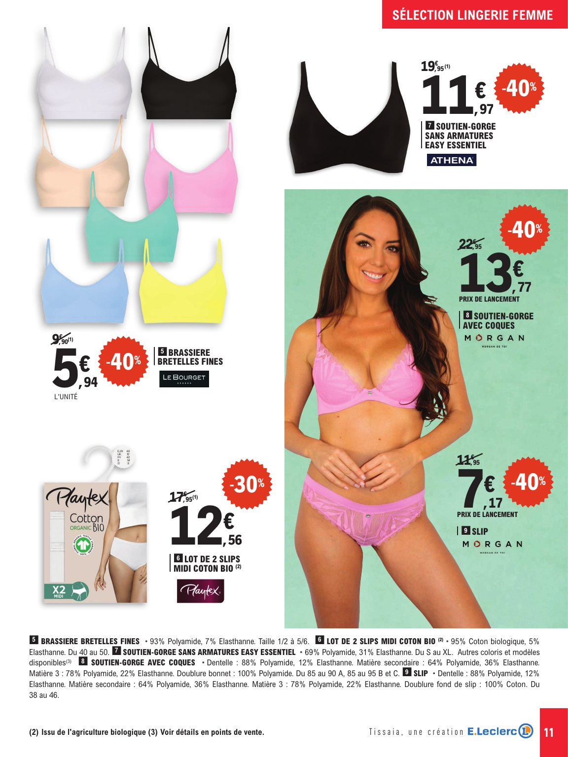 e-leclerc - Flyer E.Leclerc - Rdv Lingerie pour la semaine prochaine du du mardi 19/05/2026 au du samedi 30/05/2026 - page: 11
