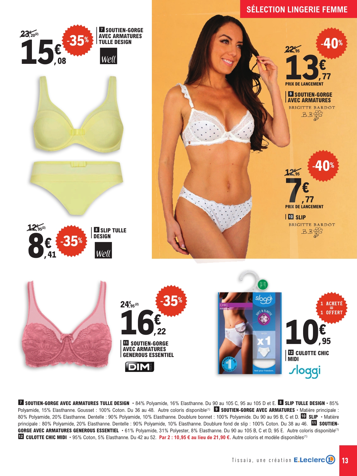 e-leclerc - Flyer E.Leclerc - Rdv Lingerie pour la semaine prochaine du du mardi 19/05/2026 au du samedi 30/05/2026 - page: 13