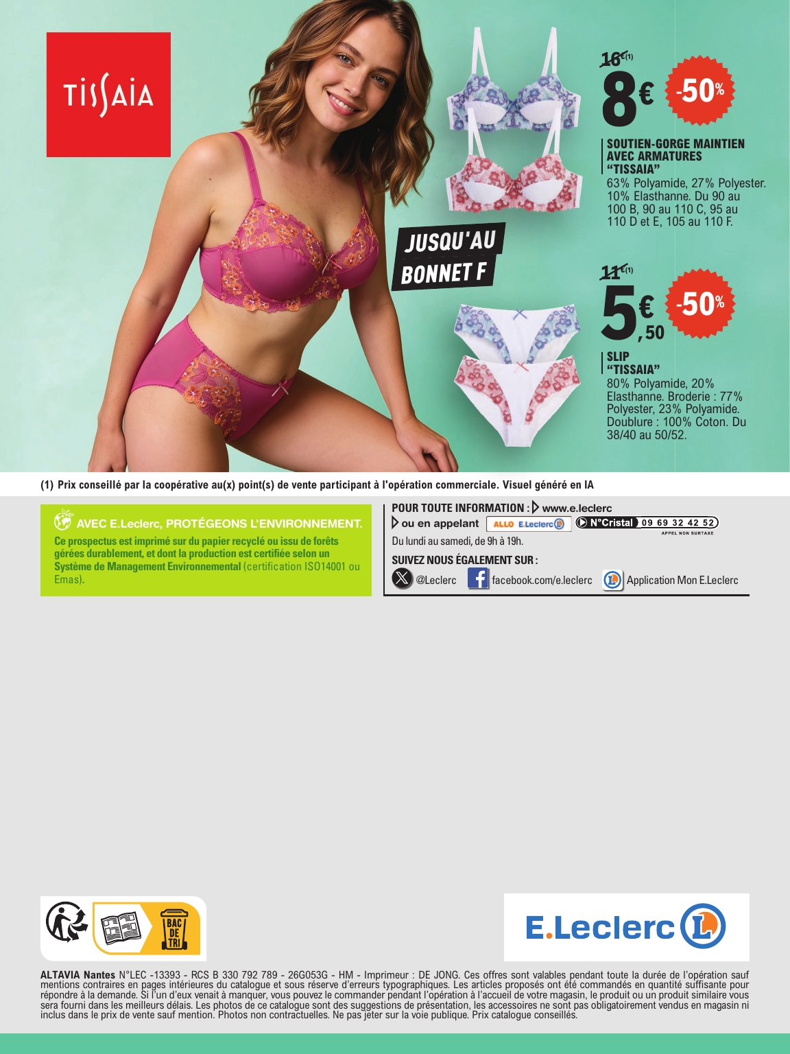 e-leclerc - Flyer E.Leclerc - Rdv Lingerie pour la semaine prochaine du du mardi 19/05/2026 au du samedi 30/05/2026 - page: 20