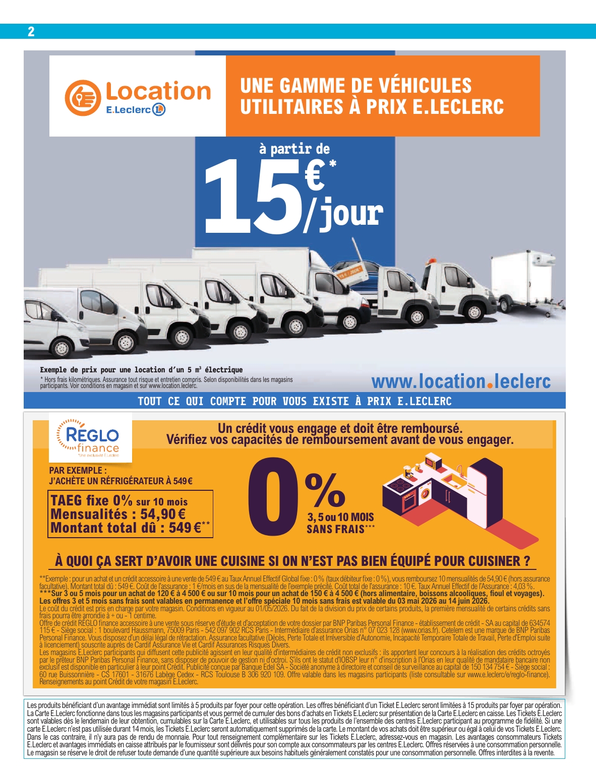 e-leclerc - Flyer E.Leclerc - Arts Ménagers pour la semaine prochaine du du mardi 26/05/2026 au du samedi 06/06/2026 - page: 2