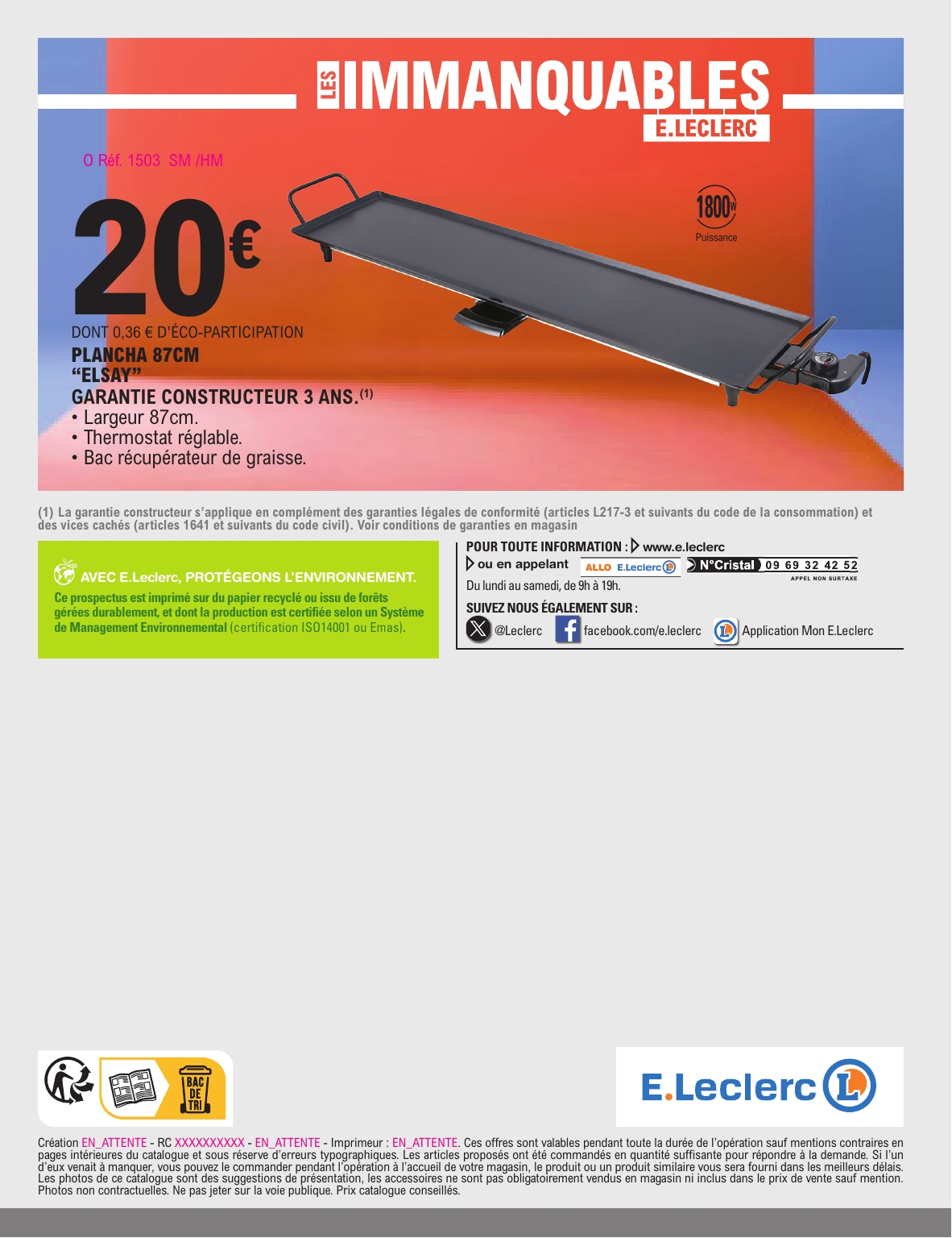 e-leclerc - Flyer E.Leclerc pour la semaine prochaine du du mardi 26/05/2026 au du samedi 06/06/2026 - page: 58