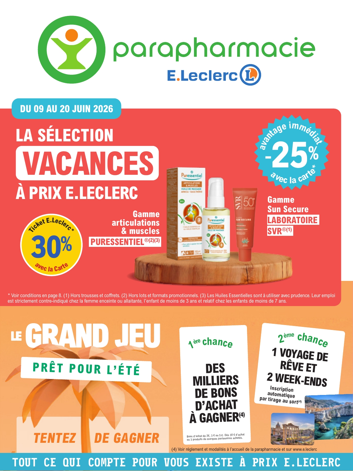 e-leclerc - Flyer E.Leclerc - Parapharmacie pour la semaine prochaine du du mardi 09/06/2026 au du samedi 20/06/2026